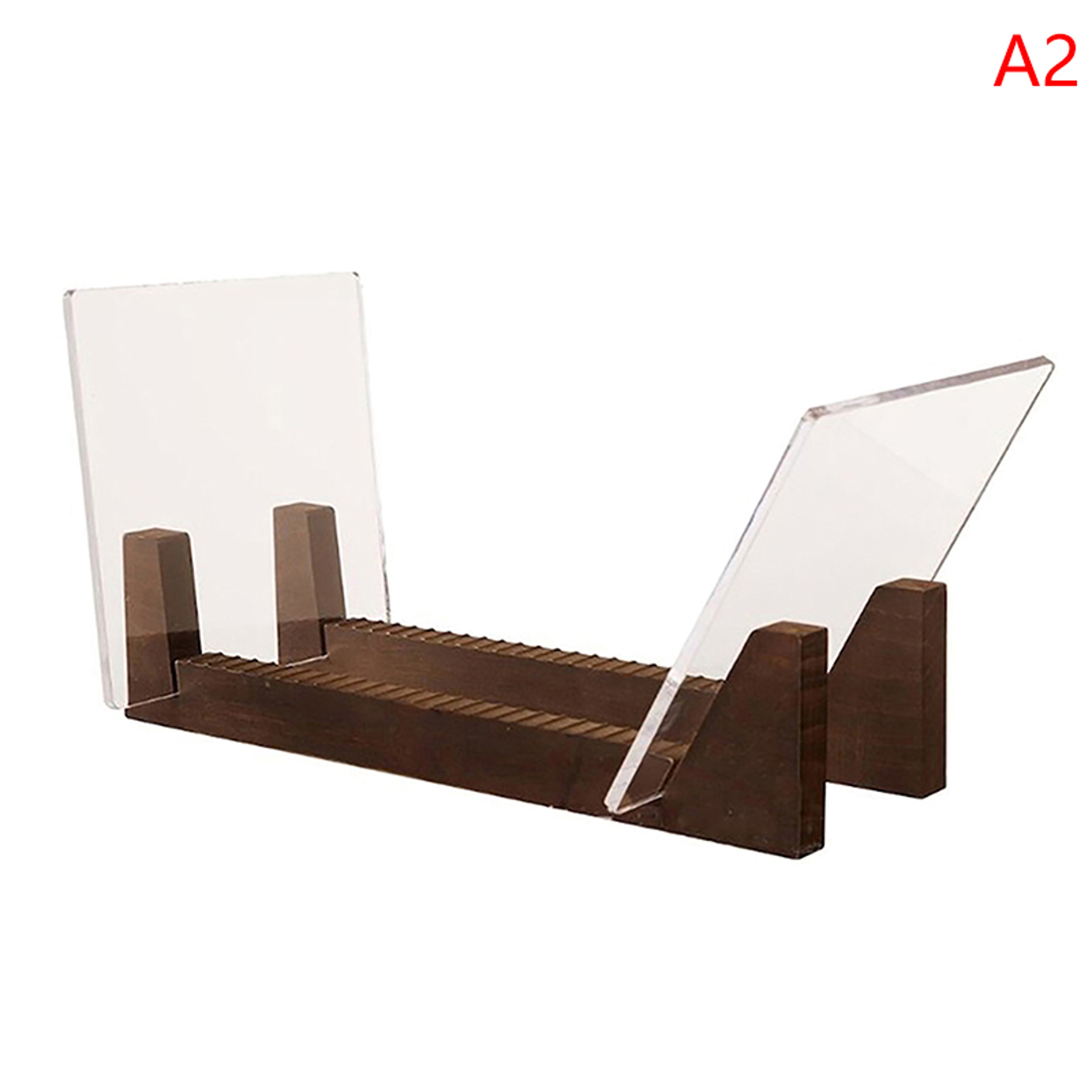 Modern Solid Wood Vinyl Record Storage  Desktop Album Display Stand 7