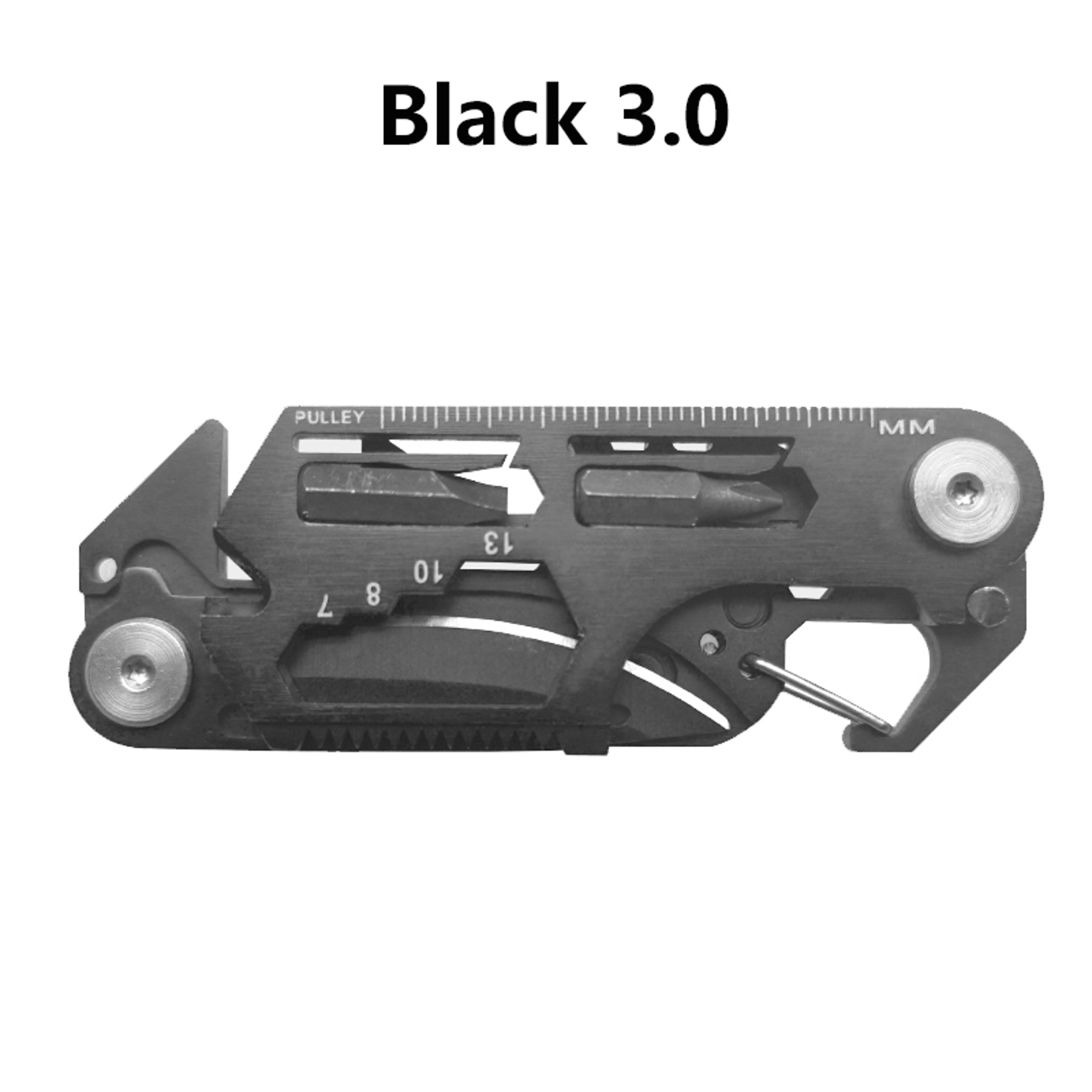 Compact EDC Multi Tool Keychain With Mini Folding Knife  Bottle Opener 6