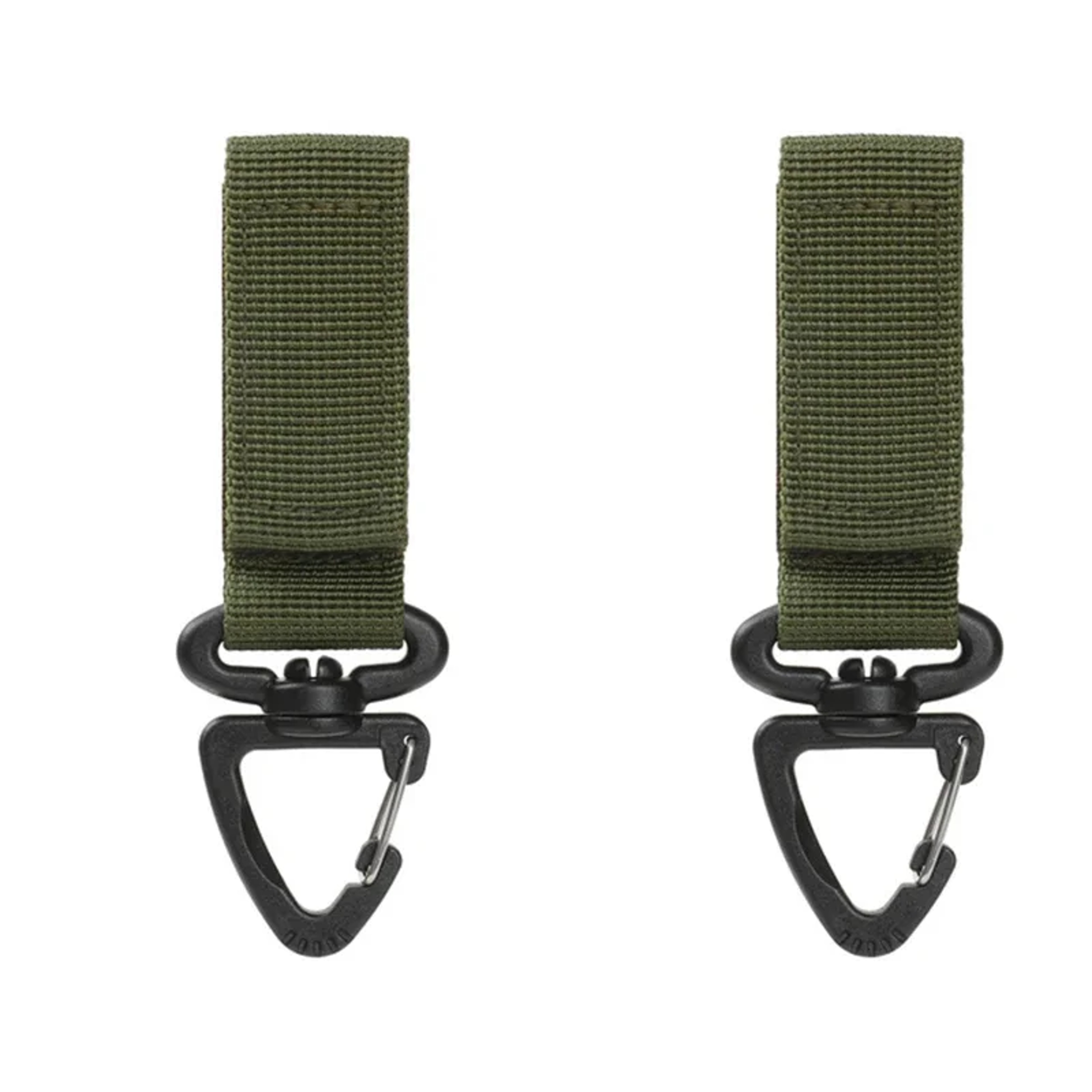 Rotating Tactical Carabiner Clip Set Durable MOLLE Key Hook For Backpack  Camping Gear 7