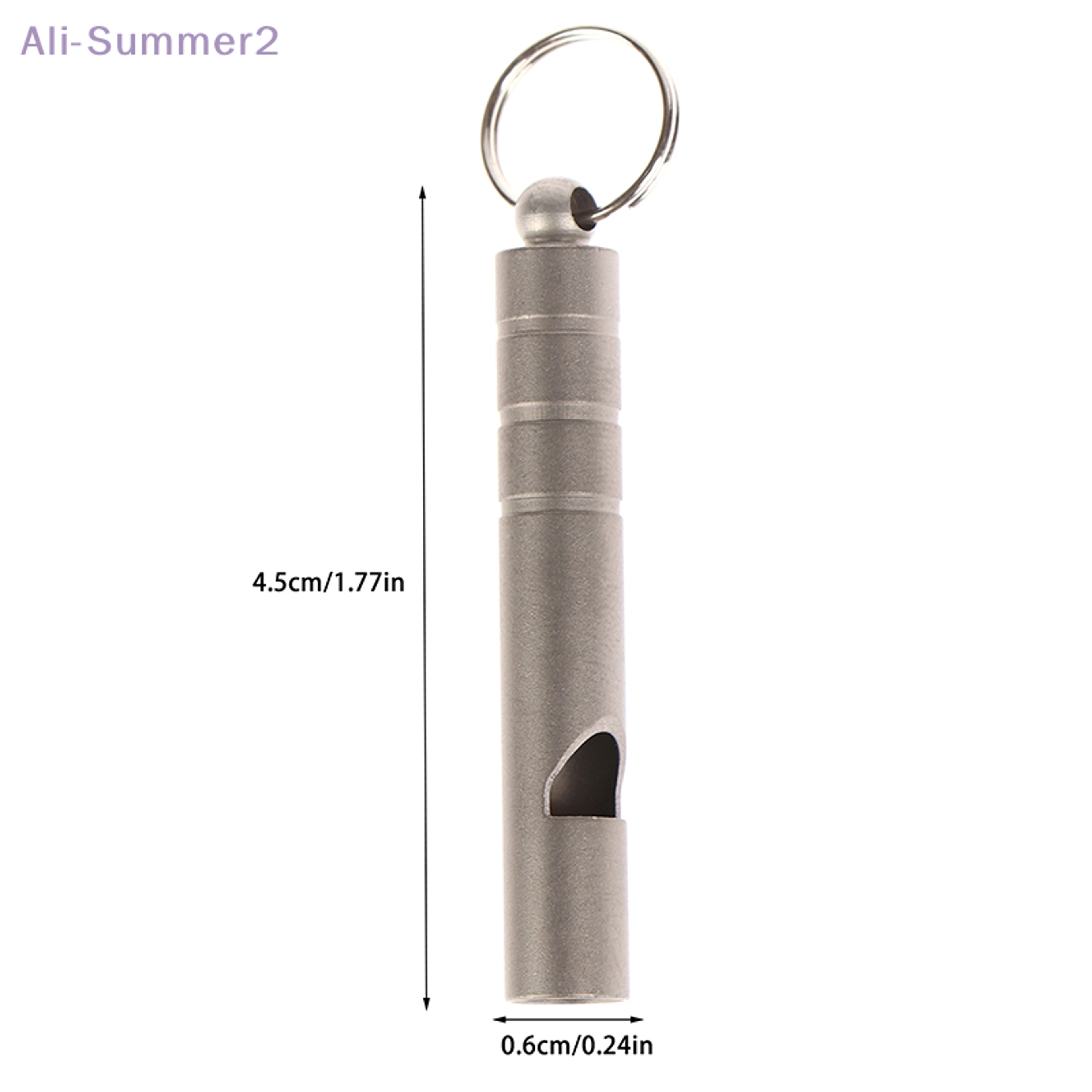 High Decibel Titanium Emergency Whistle Keychain for Hiking, Camping & Survival – view 5