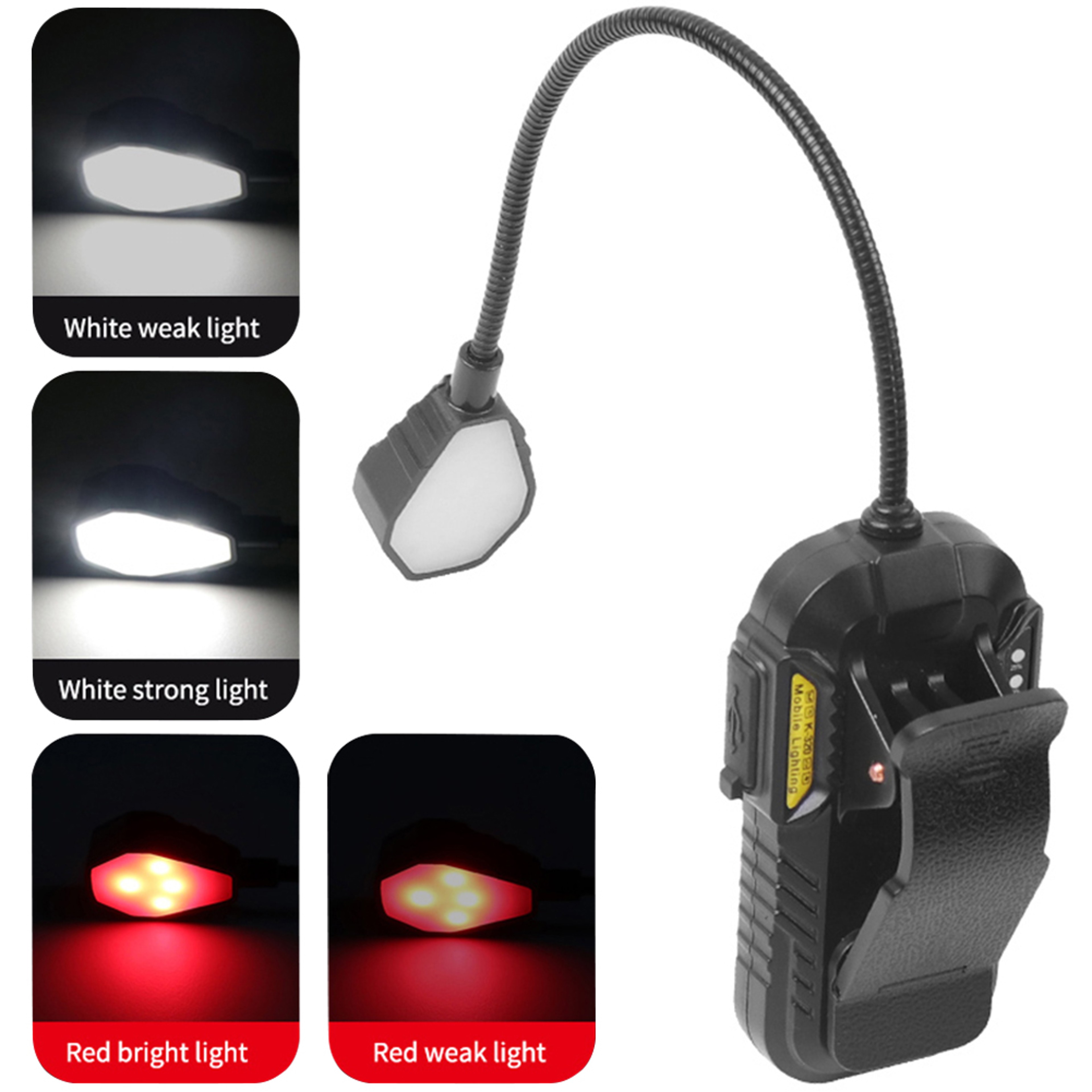 Rechargeable Book Light with Motion Sensor & Clip On Reading Light  Hands Free LED Lamp for Bed, Camping & Outdoor Use – view 1