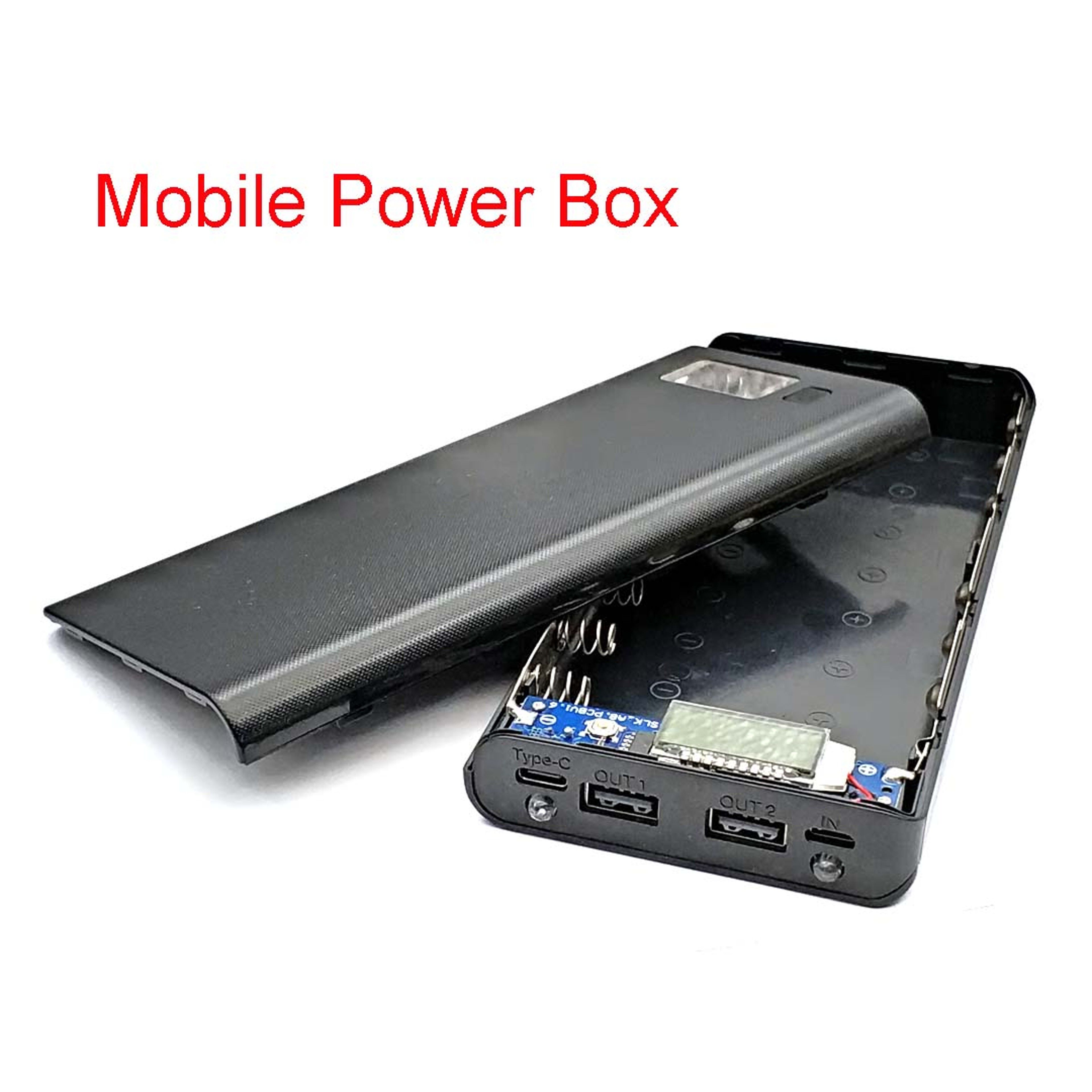 DIY Battery Power Bank Case with Type C & Micro USB – view 1