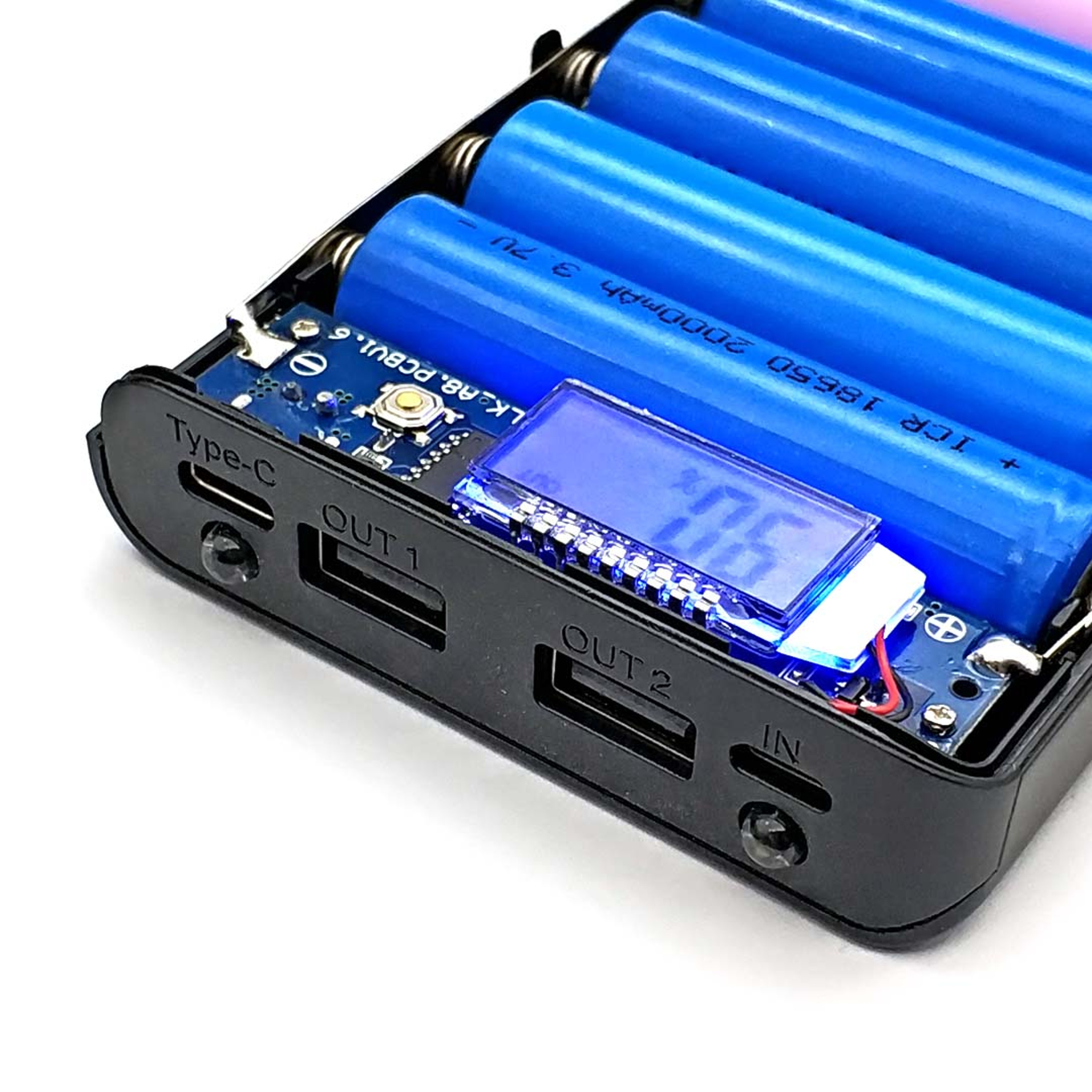 DIY Battery Power Bank Case with Type C & Micro USB – view 5