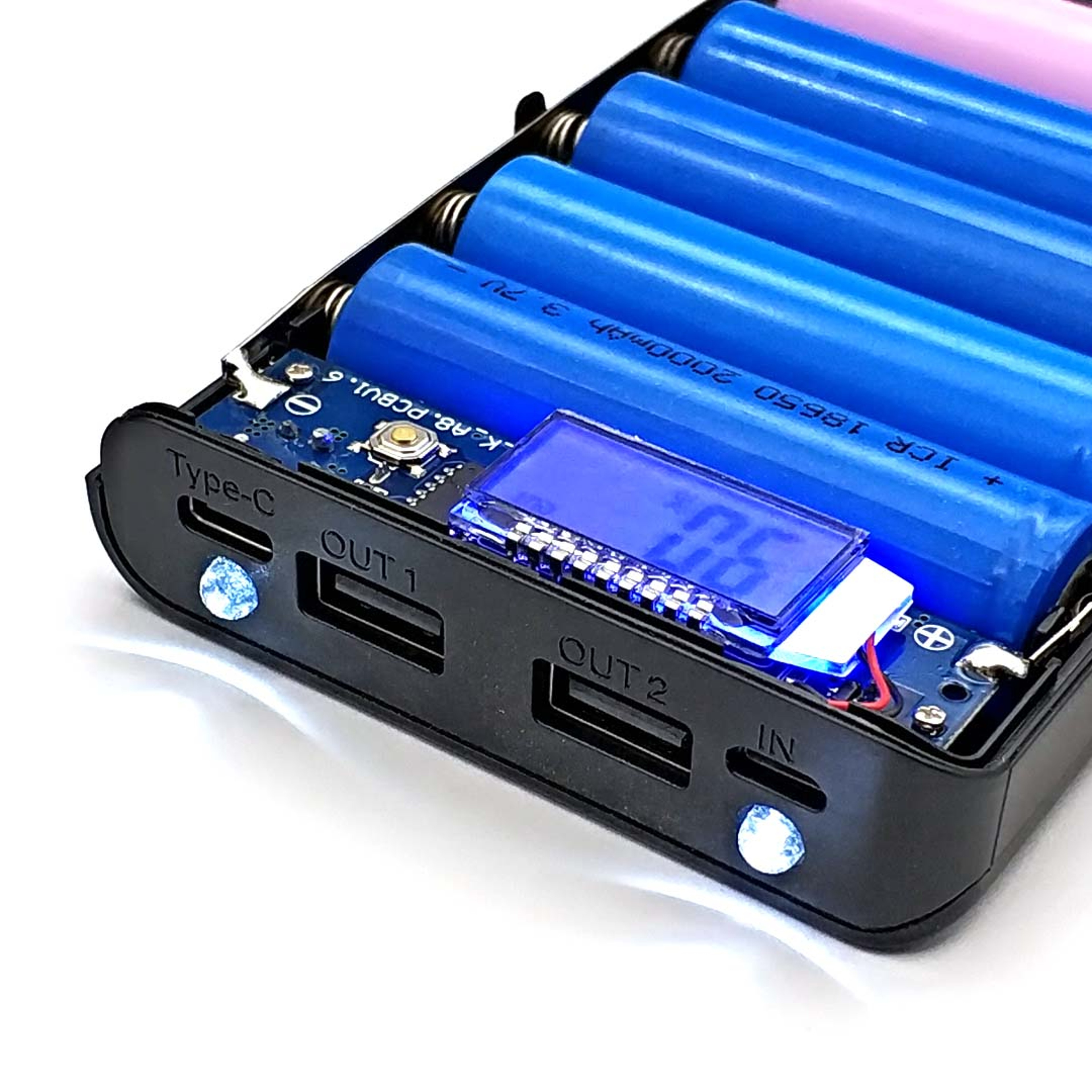 DIY Battery Power Bank Case with Type C & Micro USB – view 6