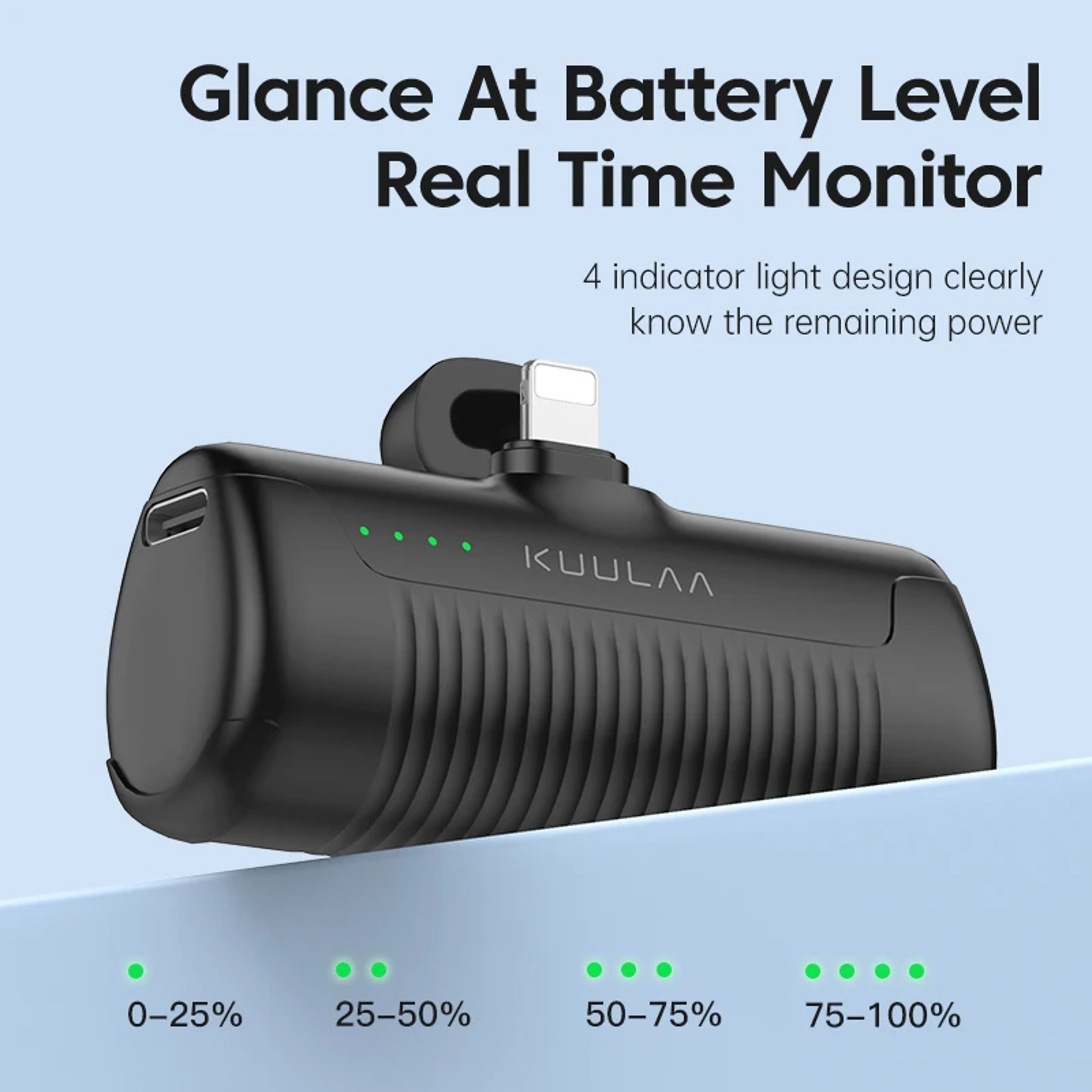 KUULAA Mini Portable Power Bank For IPhone  Android 5