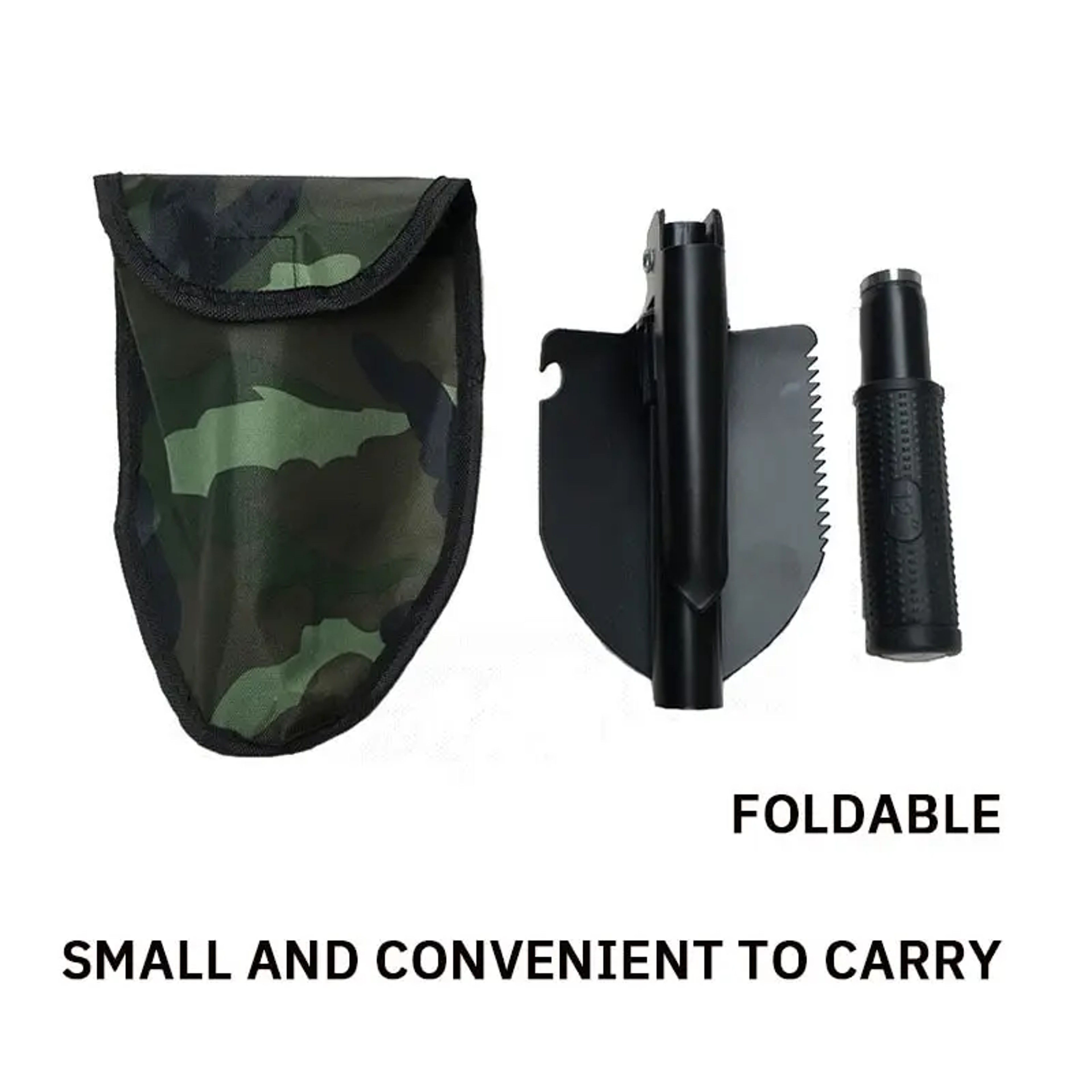 Tactical Multifunctional Folding Shovel  Camping  Outdoor Survival Tool 1