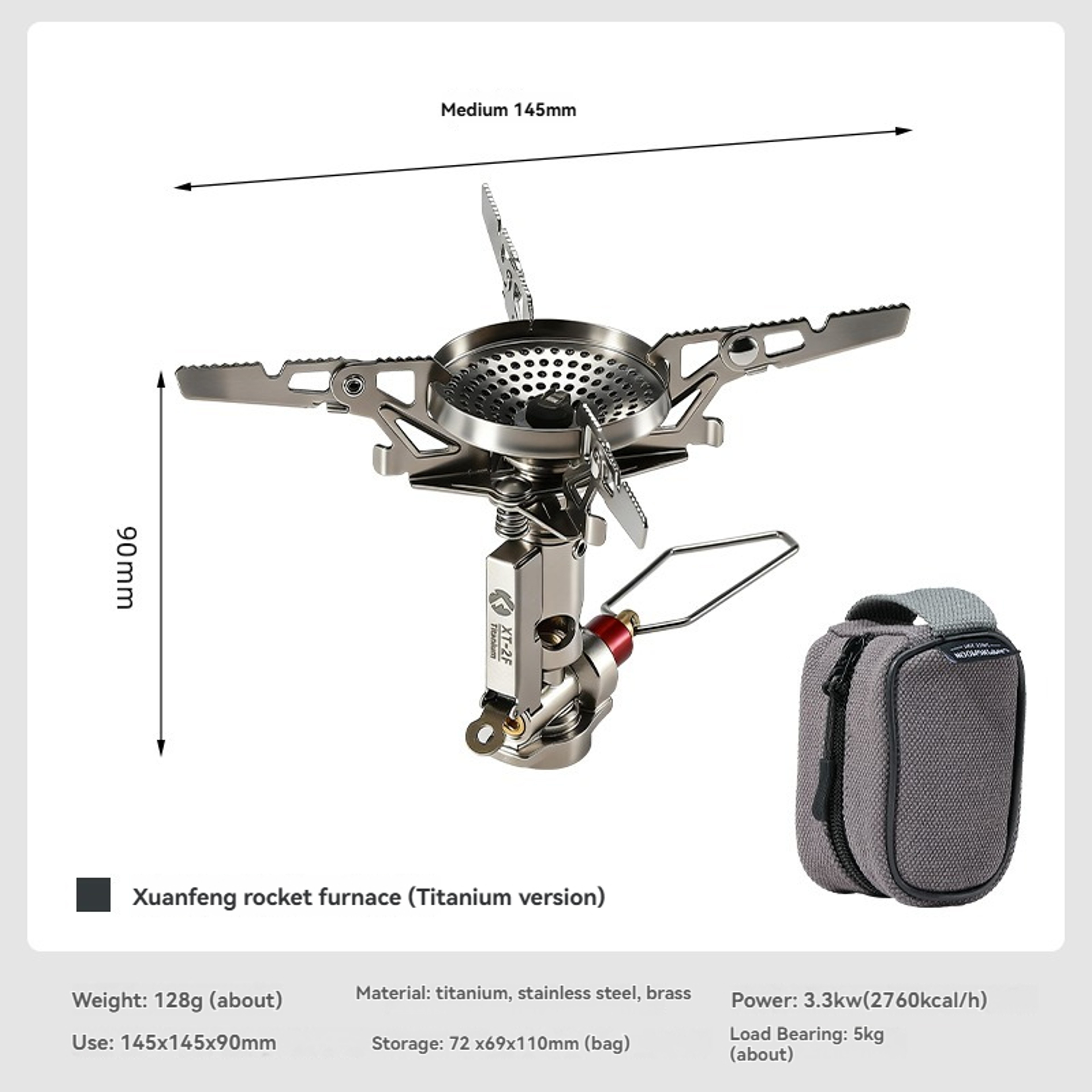 Mini Rocket Portable Camping Stove for Outdoor Cooking – view 7