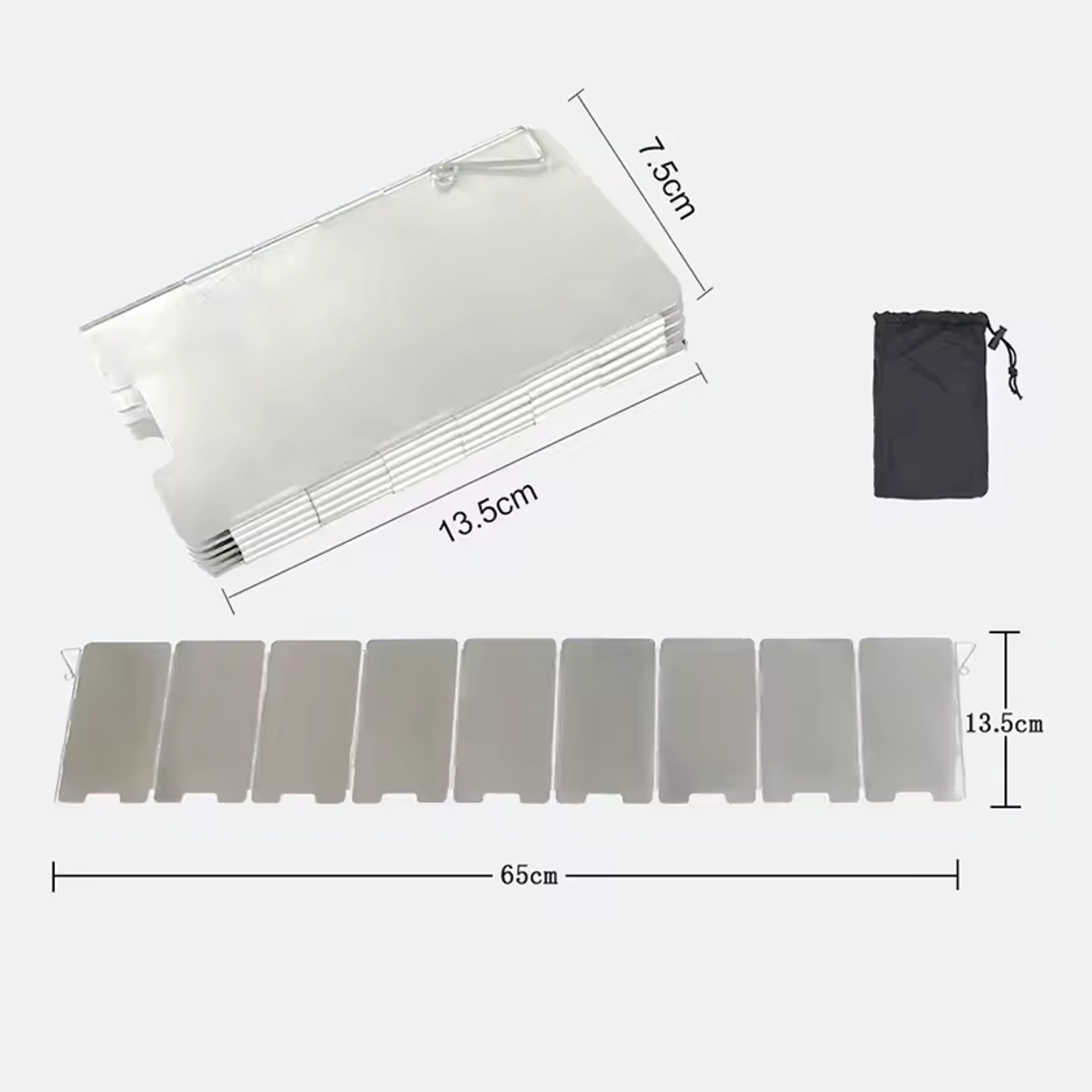 Foldable Plate Outdoor Stove Wind Shield for Camping & Gas Cookers – view 7