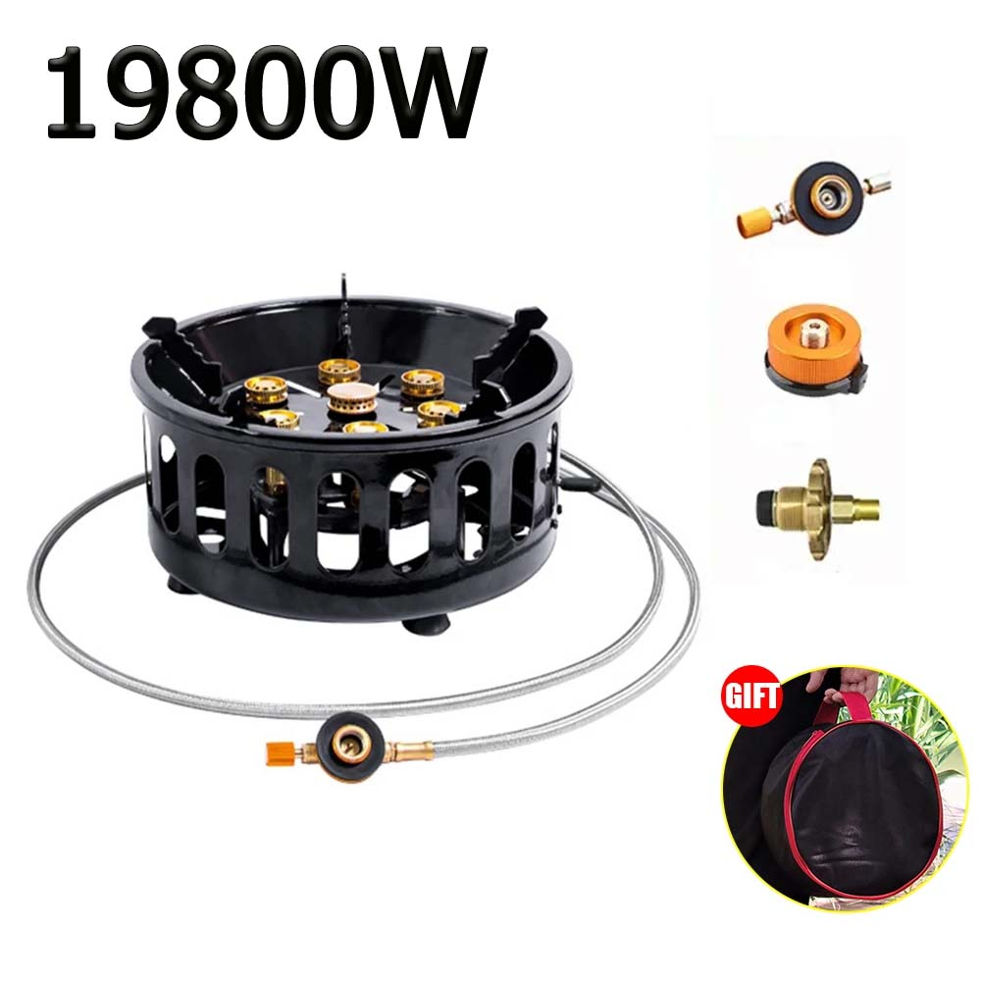 High Power Portable Camping Stove With Windproof Electronic Ignition 0