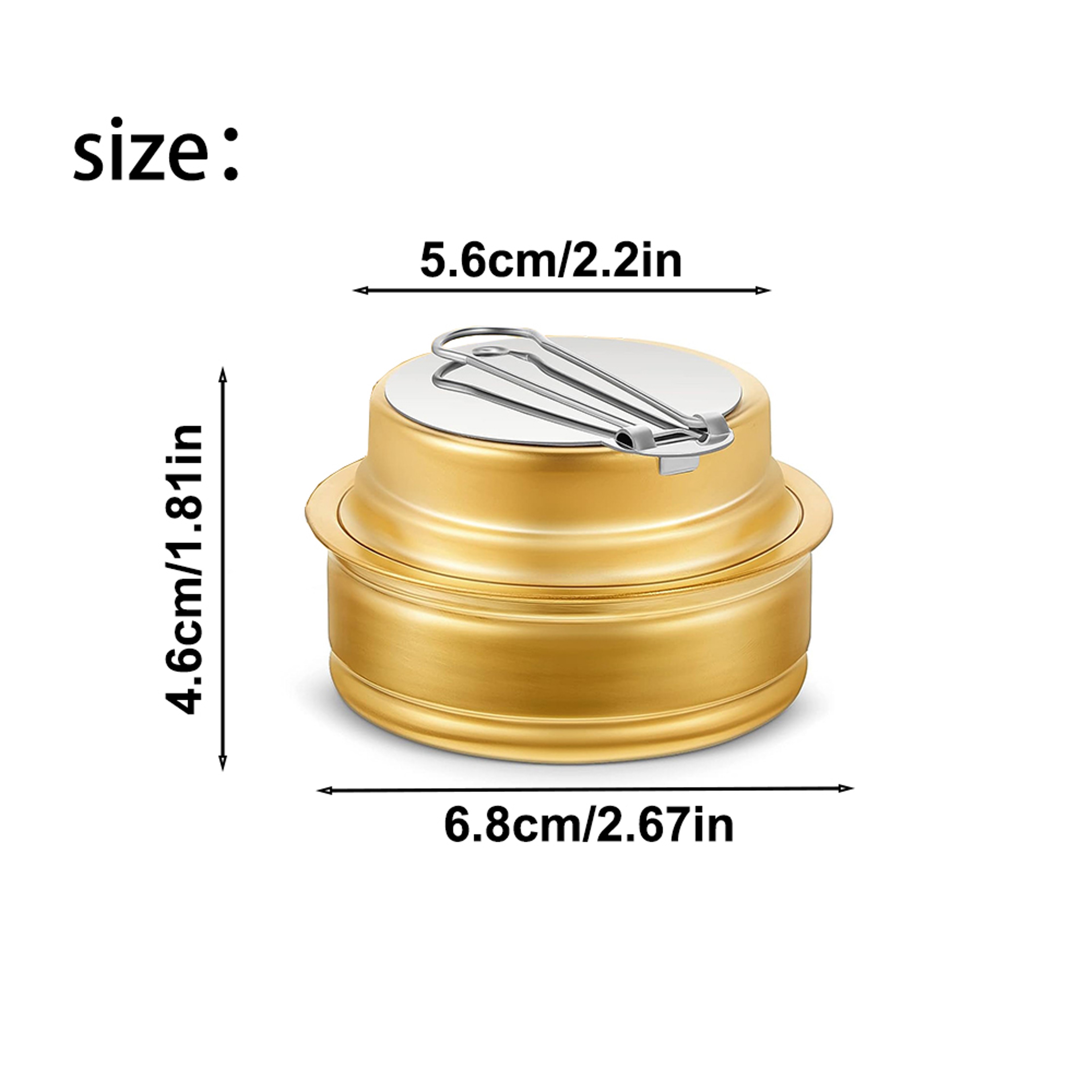 Brass Alcohol Burner With Flame Regulator Efficient Spirit Stove For Camping  Cooking 4