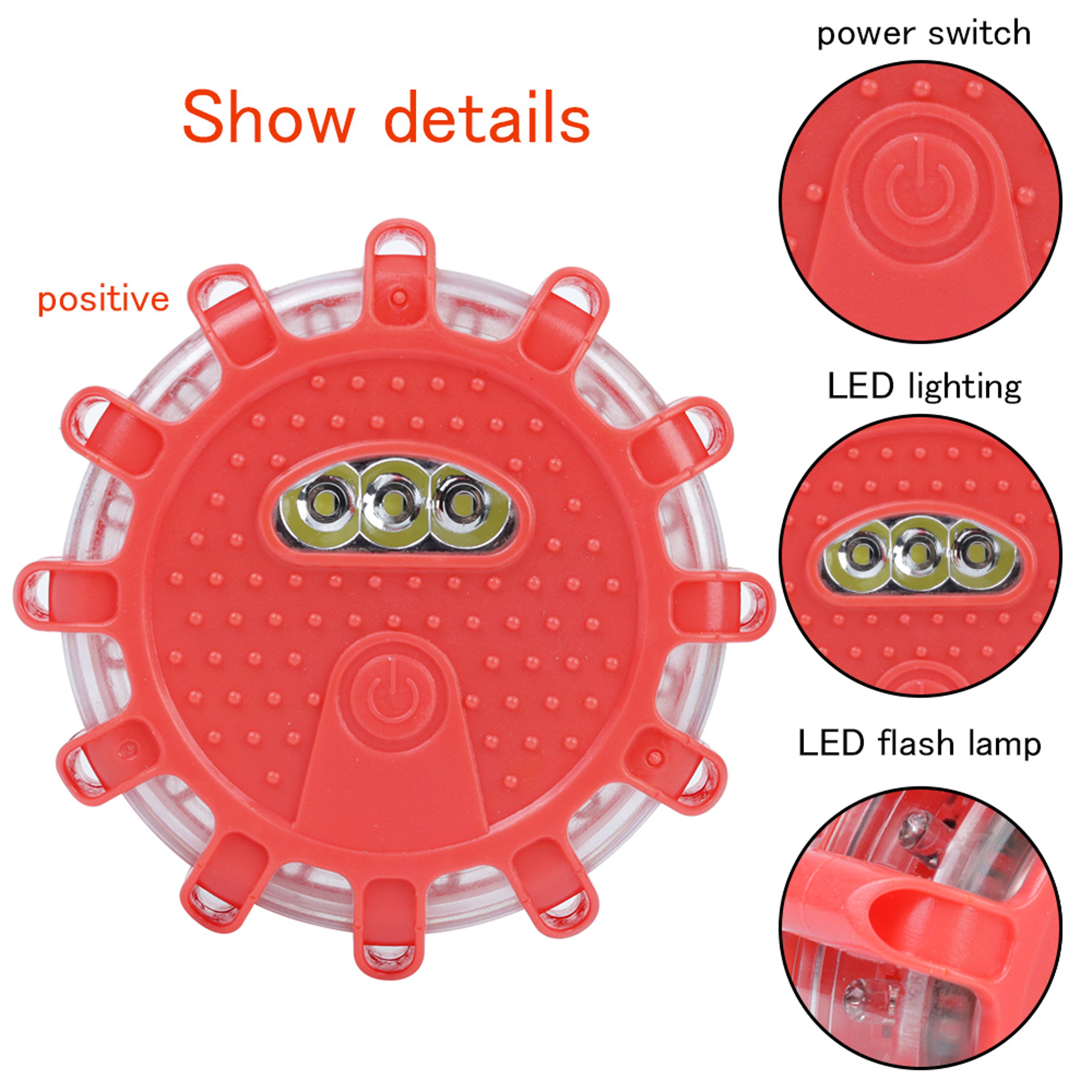 LED Emergency Strobe Light Safety Barricade & Vehicle Warning Beacon – view 5