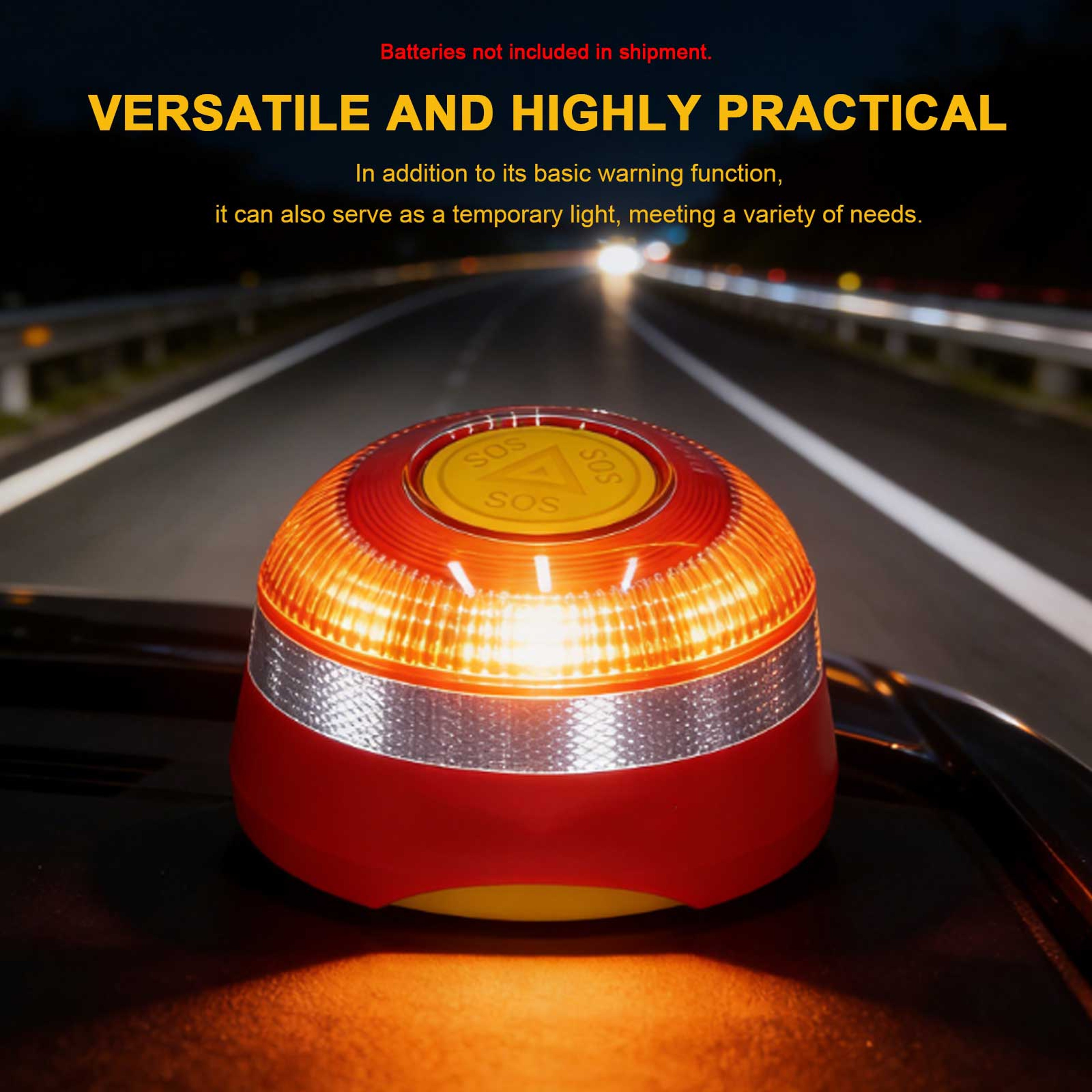 Smart Car Emergency Beacon Light With Geolocation  ESim  LongLasting Safety Signal Lamp 3