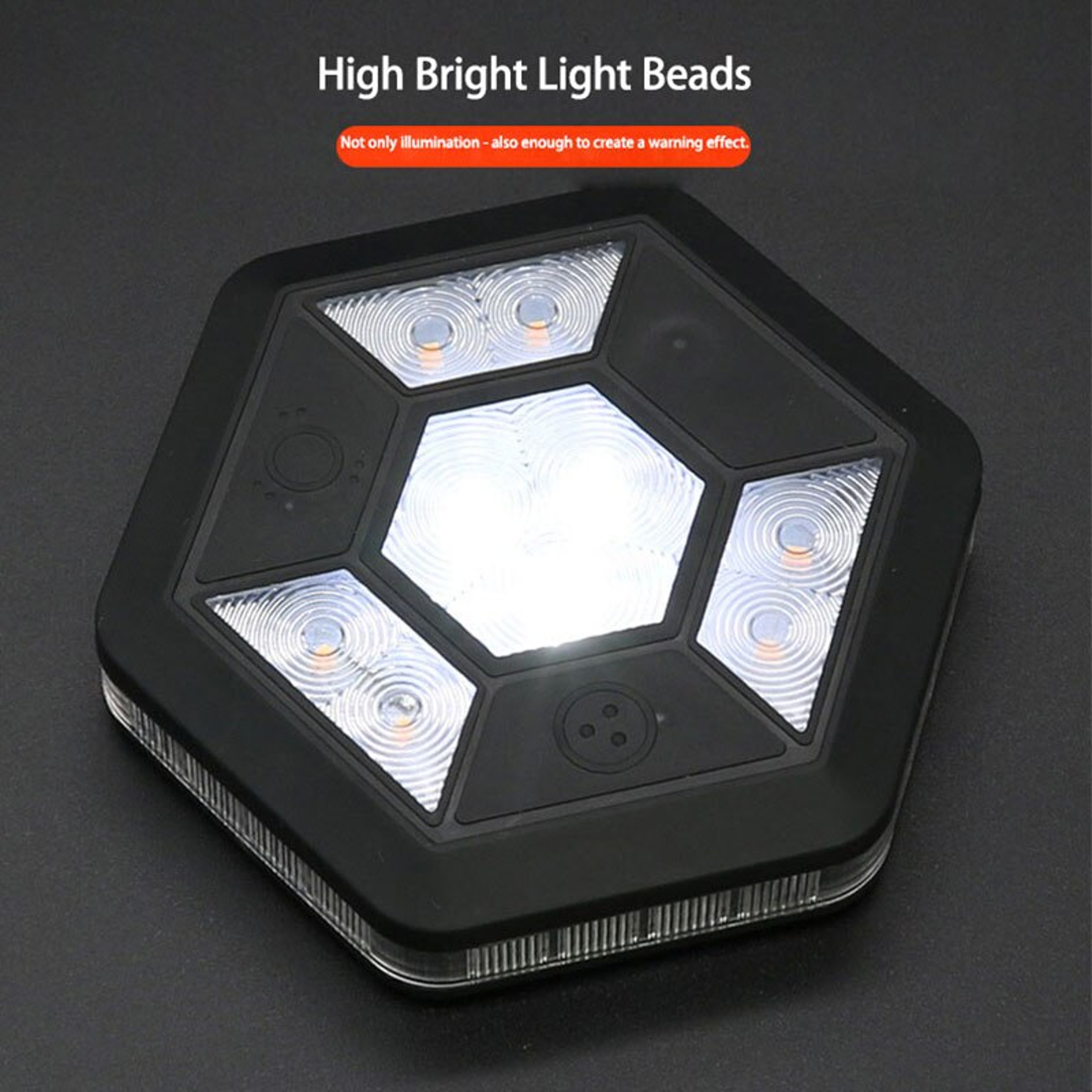 Rotating COB Car Emergency Warning Light with USB Charging – view 1