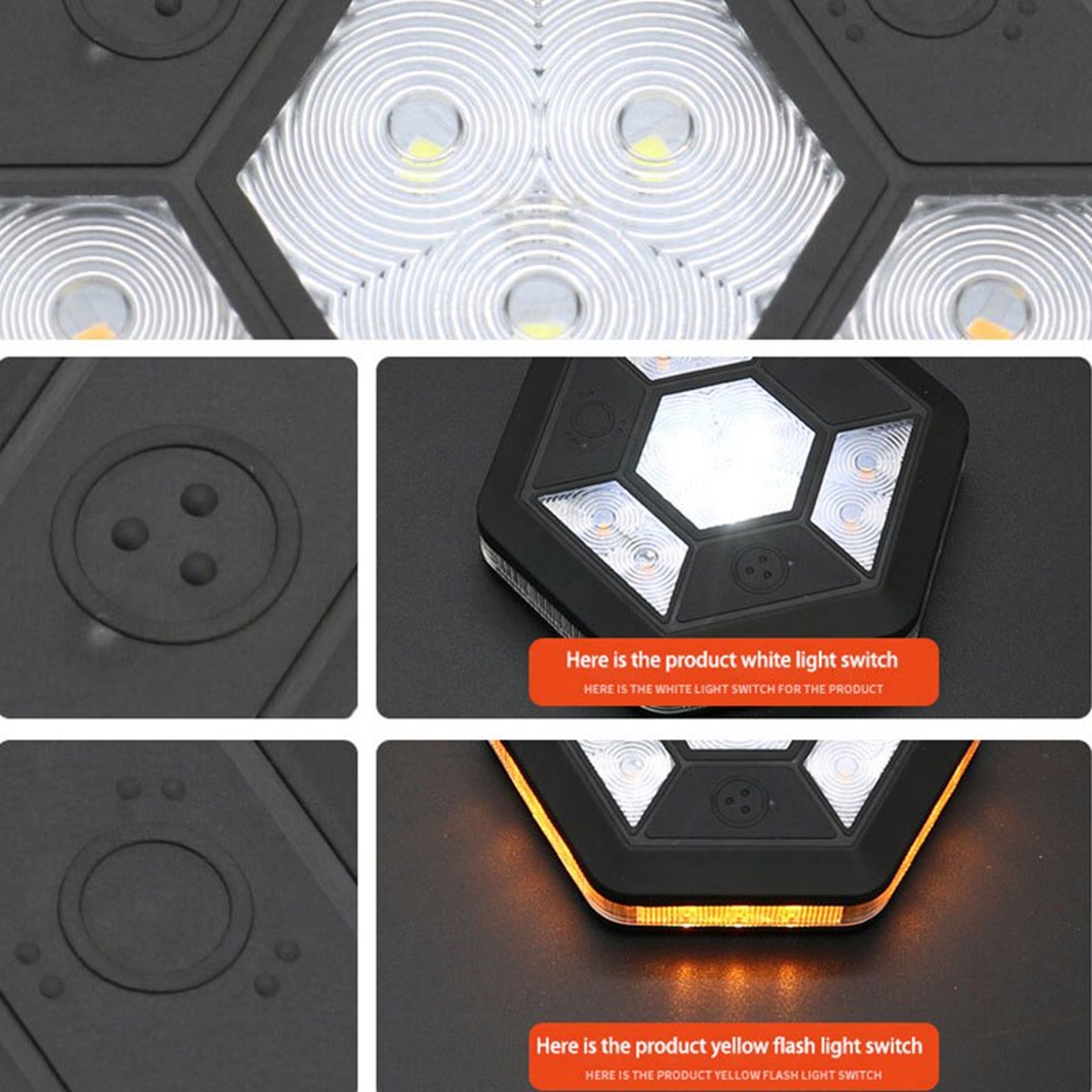 Rotating COB Car Emergency Warning Light with USB Charging – view 6