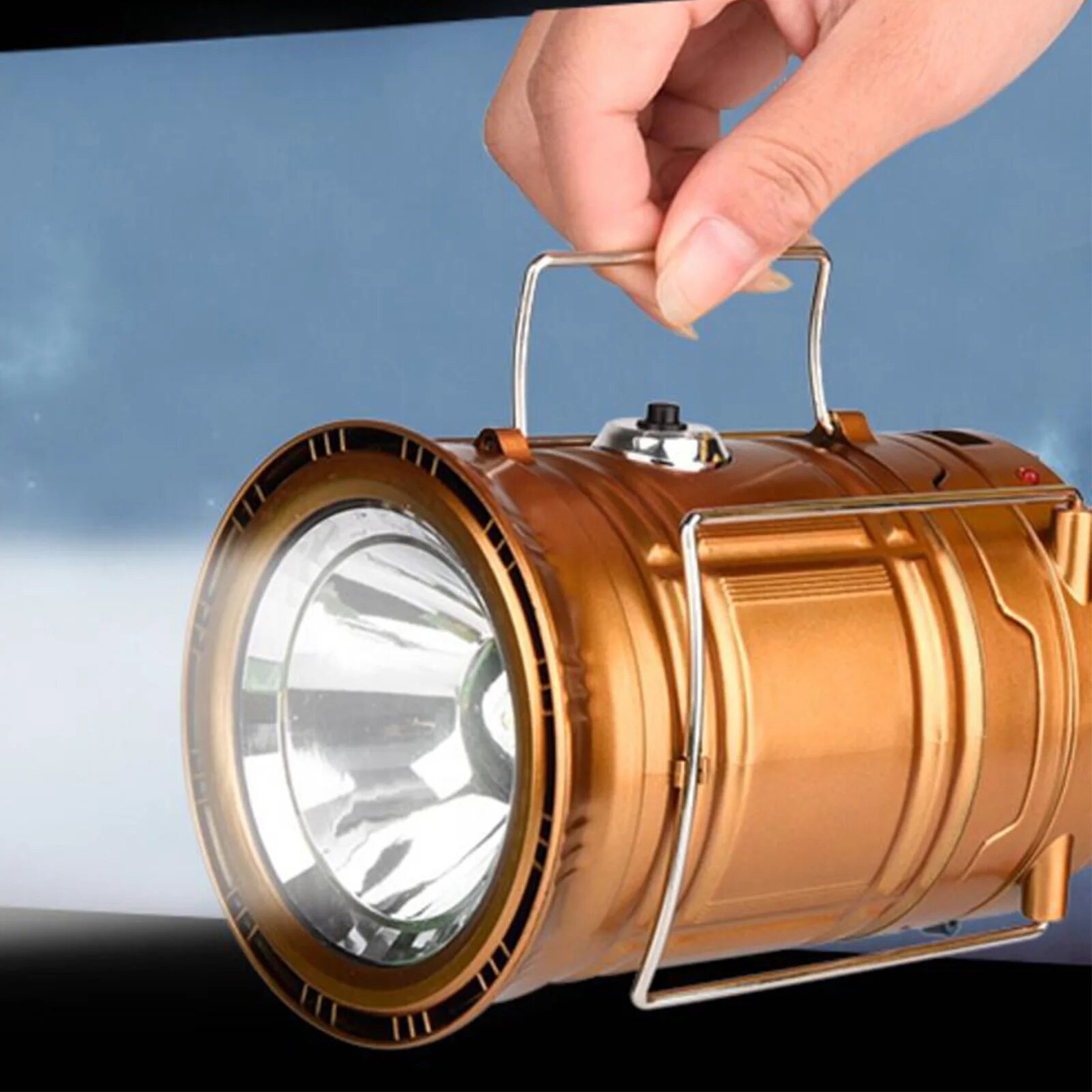 Solar Powered Multifunctional Camping Lamp & Portable LED Flashlight – view 4