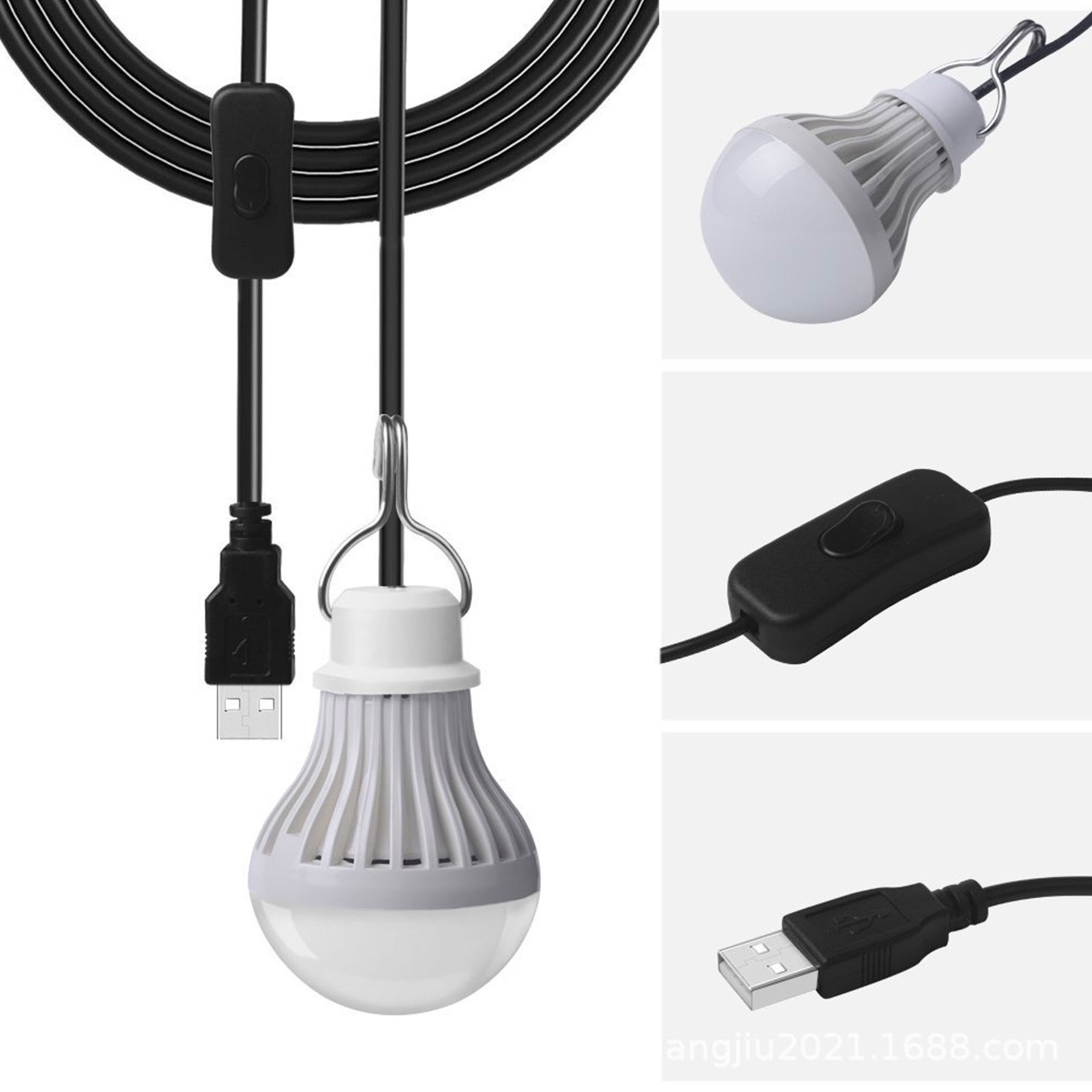 Warm White USB Camping Light Bulb Portable Emergency USB Bulb – view 3