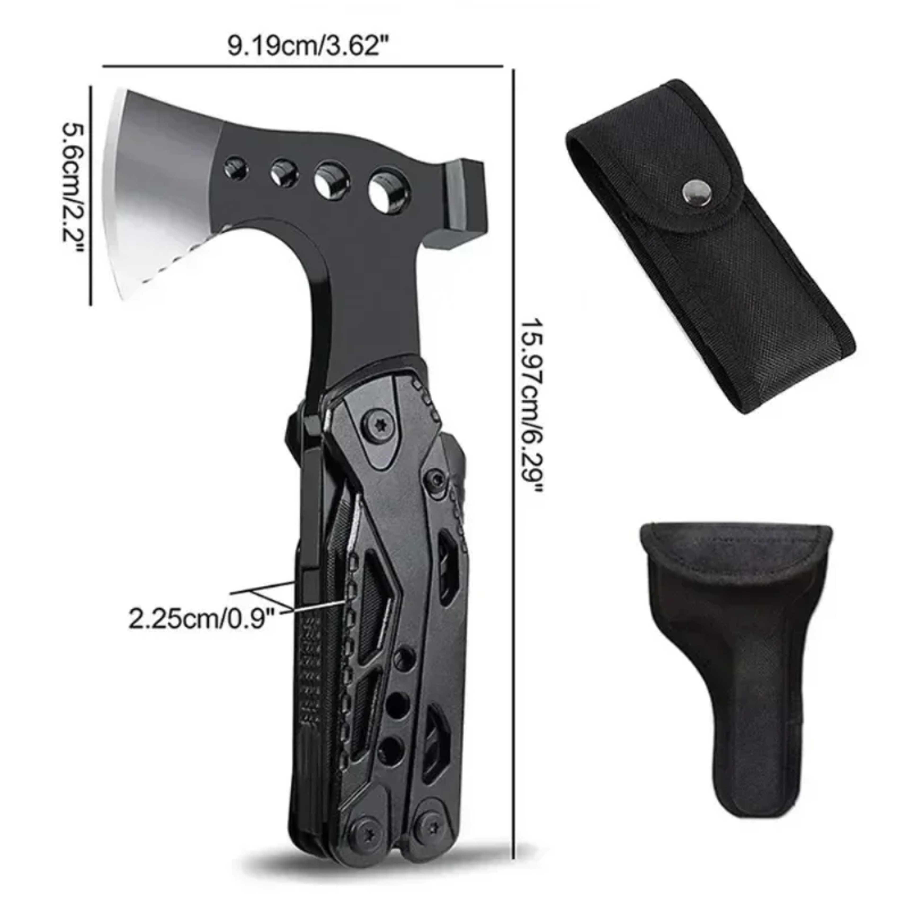 All in One Survival Multitool Axe Portable Outdoor Emergency Tool – view 6