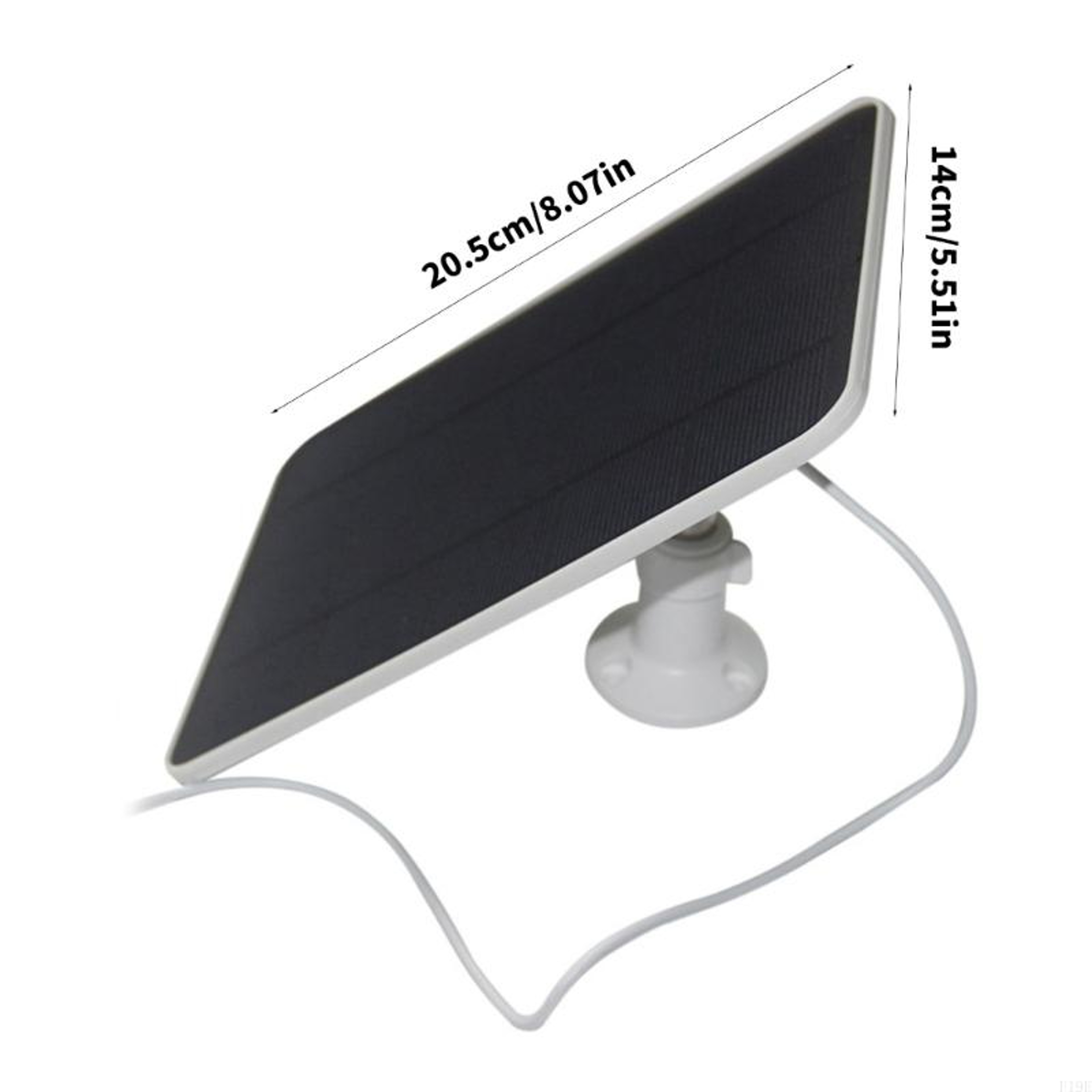Solar Panel for Security Camera & Doorbell with Cable Waterproof Outdoor Power Supply – view 2