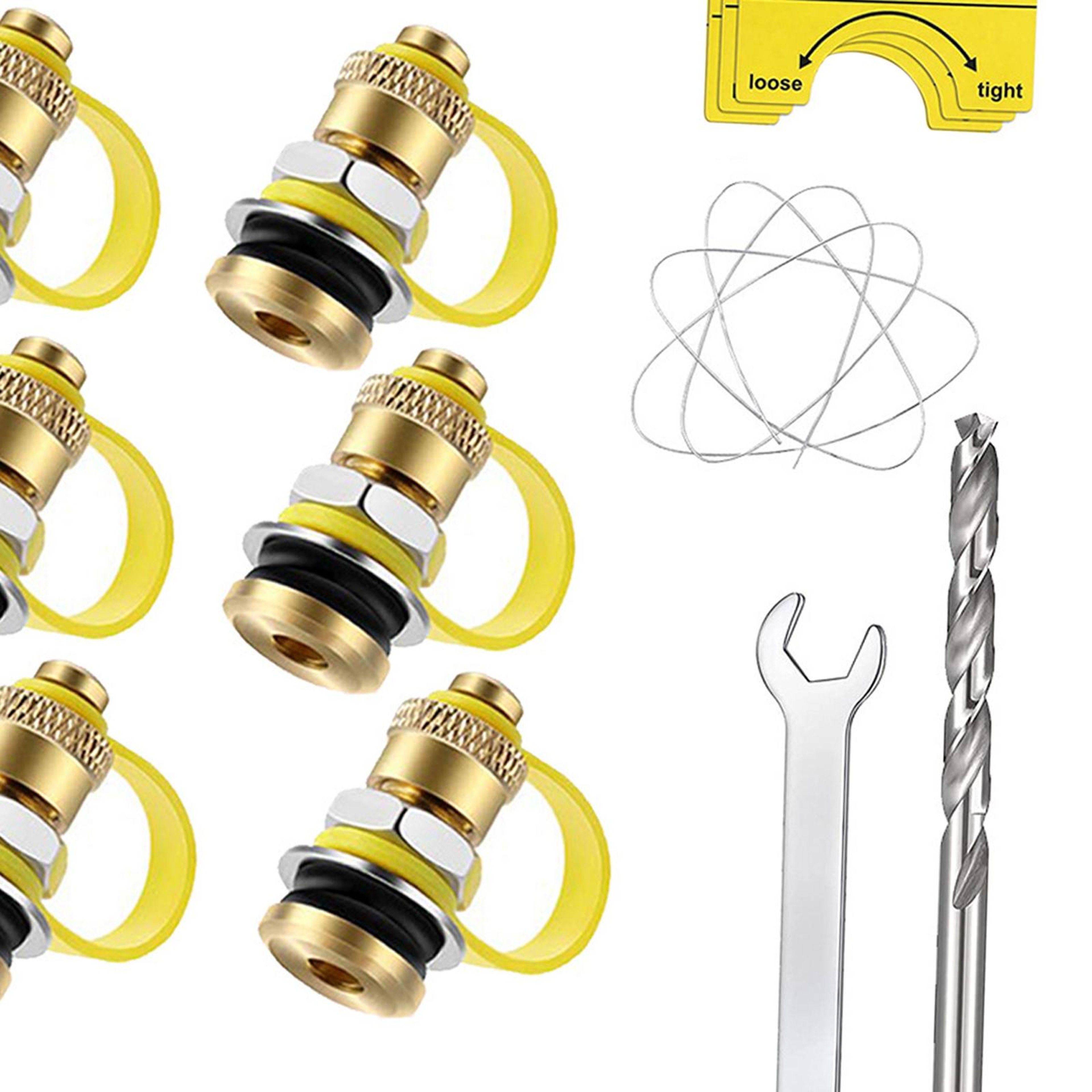 Universal Gas Can Vent Caps Kit for Faster Fuel Flow 6 Pack Fuel Can Vent Valve Set – view 5