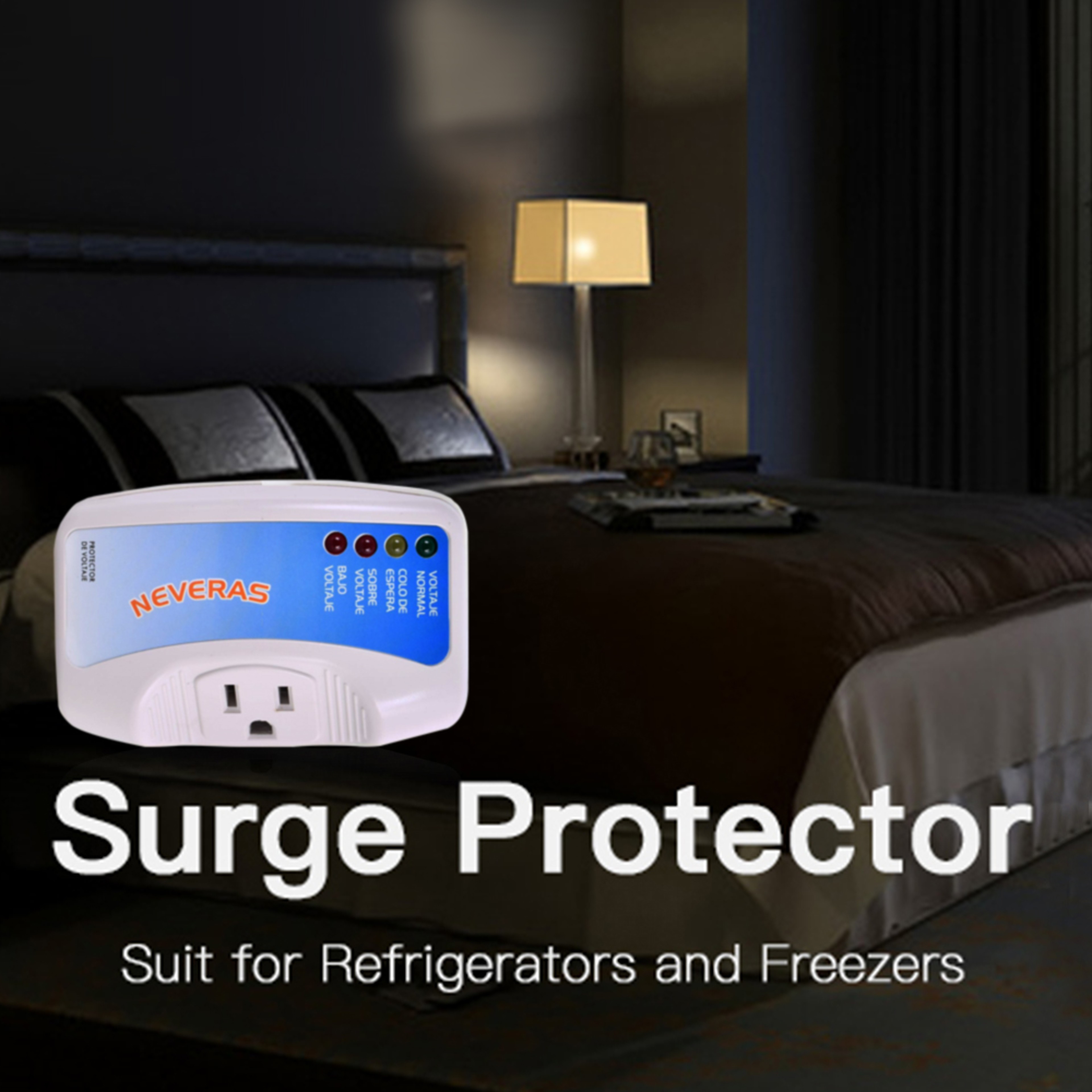 Smart Voltage Protector Plug for Home Appliances Surge Protector Outlet for TV PC Refrigerator – view 5