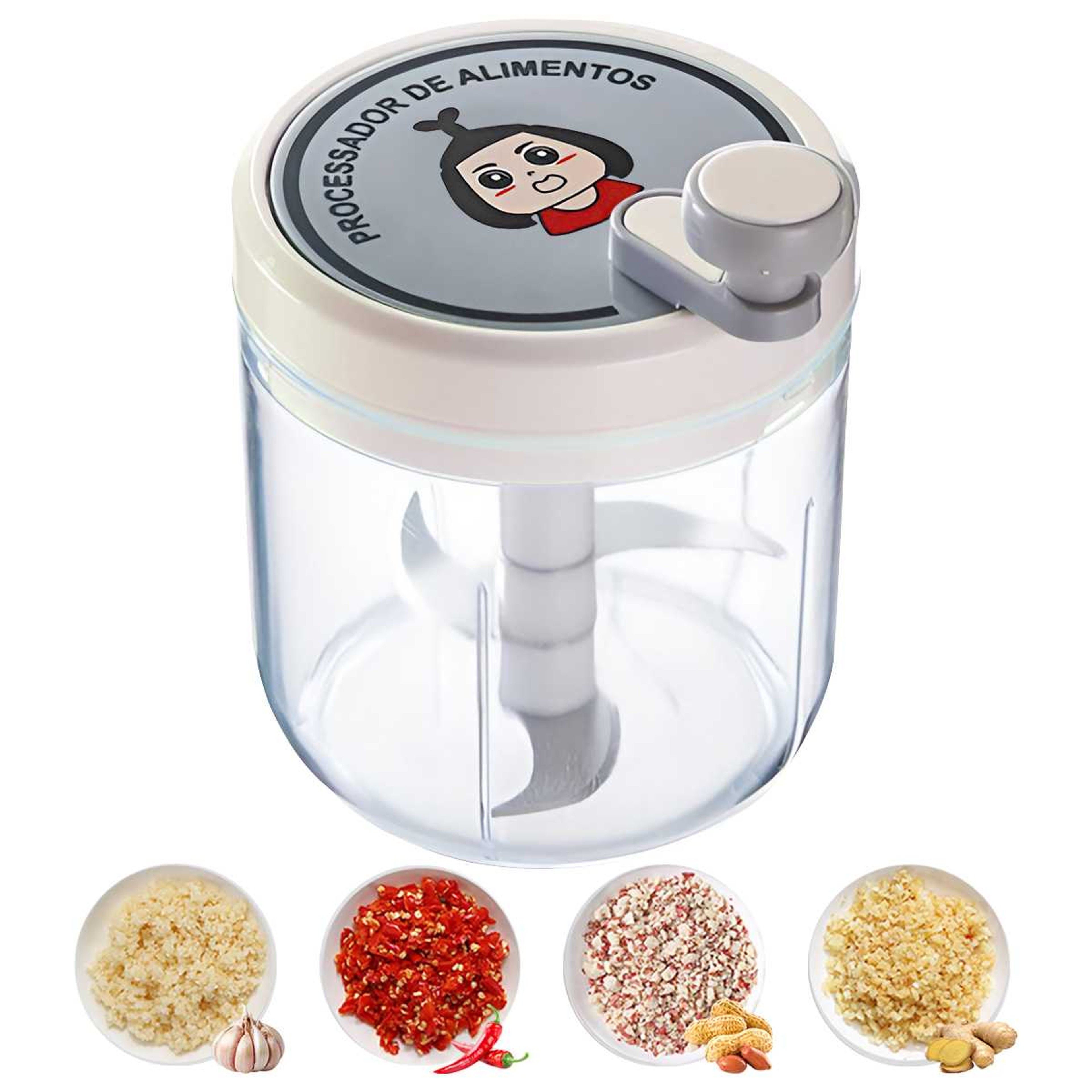 Manual Garlic Chopper Hand Press Vegetable & Meat Grinder Tool – view 8