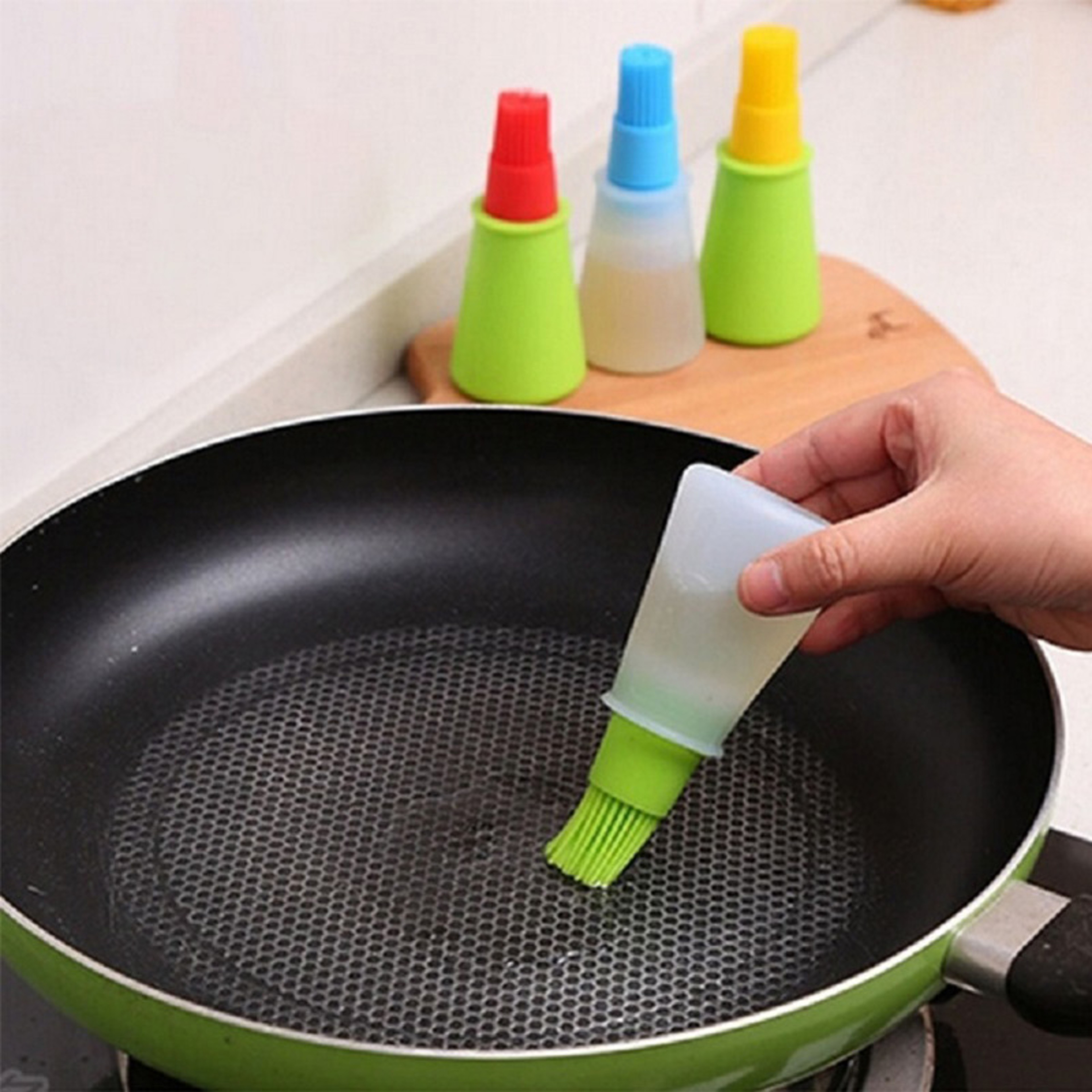 Heat Resistant Silicone Oil Brush For BBQ  Baking Kitchen Tool 0