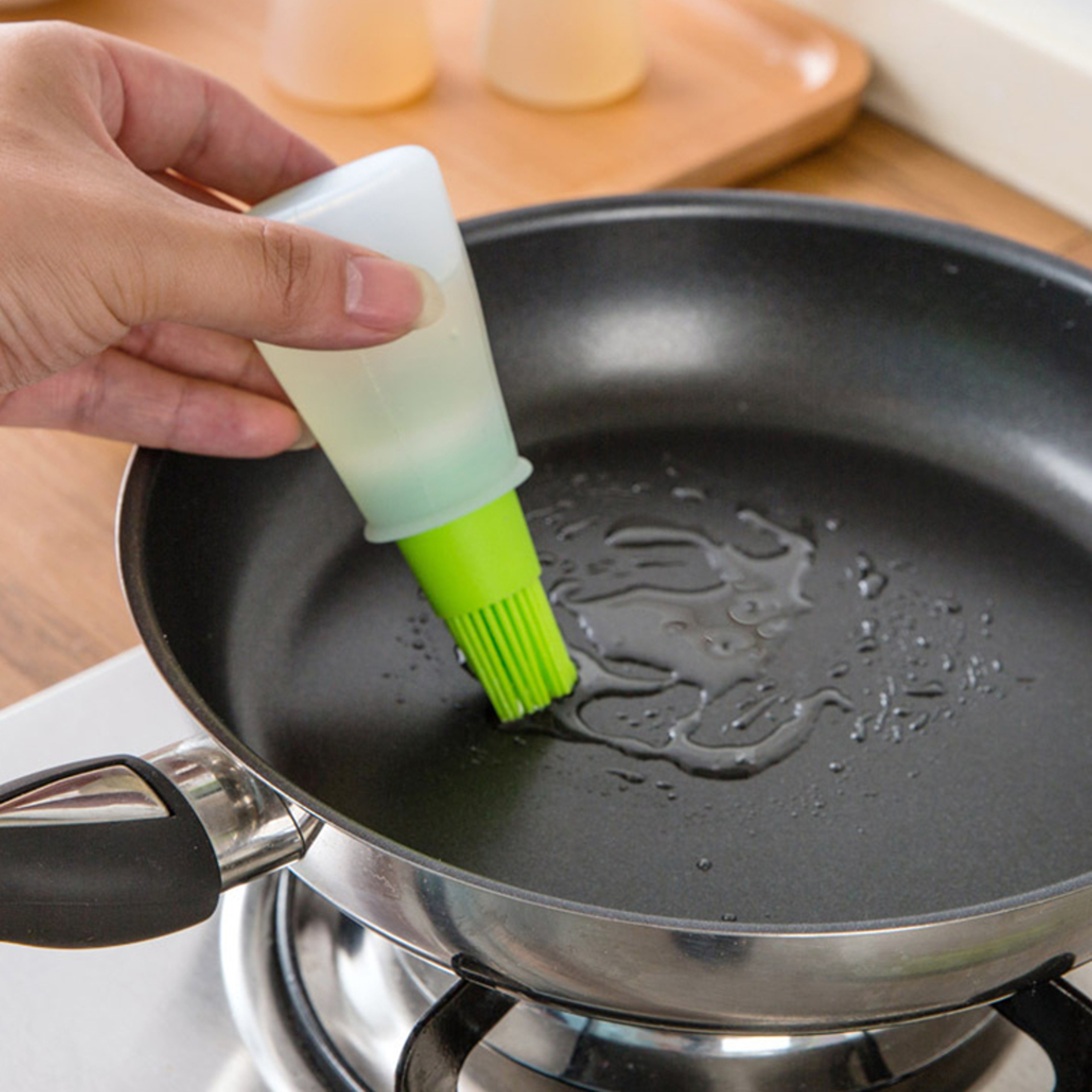 Heat Resistant Silicone Oil Brush For BBQ  Baking Kitchen Tool 4