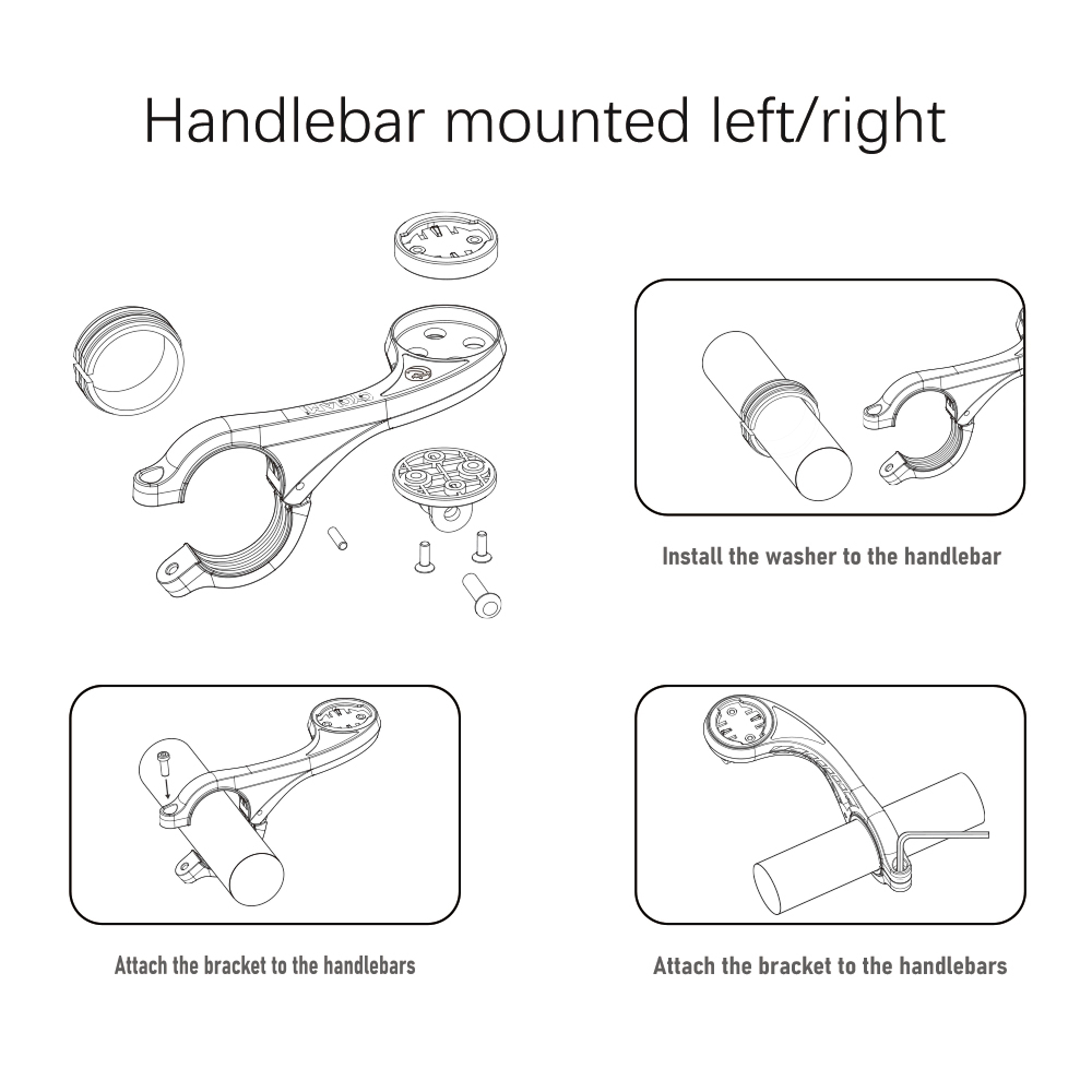 Bike Computer Mount with GPS and Light Holder for Garmin and Cycling Devices – view 5
