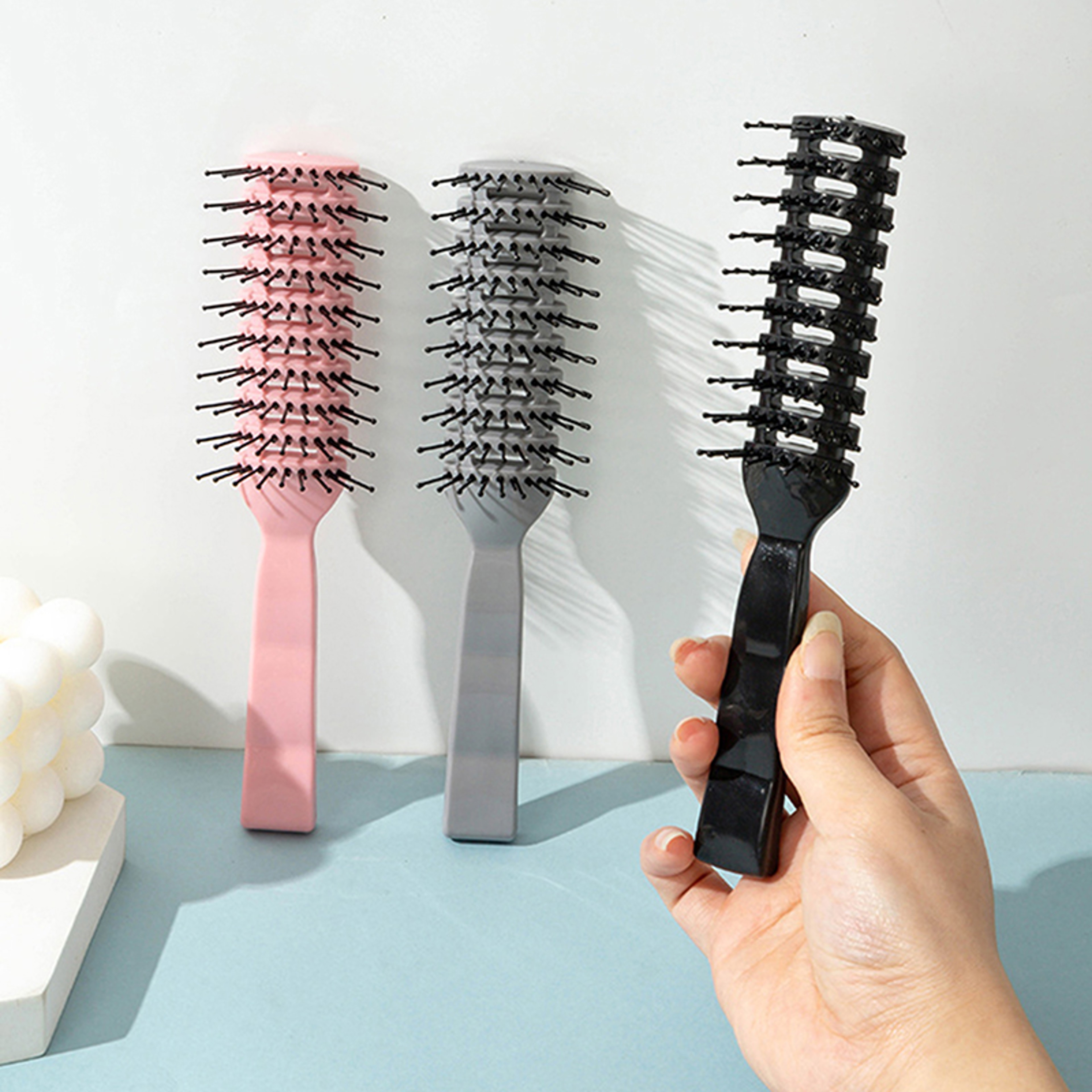 Anti Static Vent Hair Brush for Curly Styling and Scalp Massage – view 4