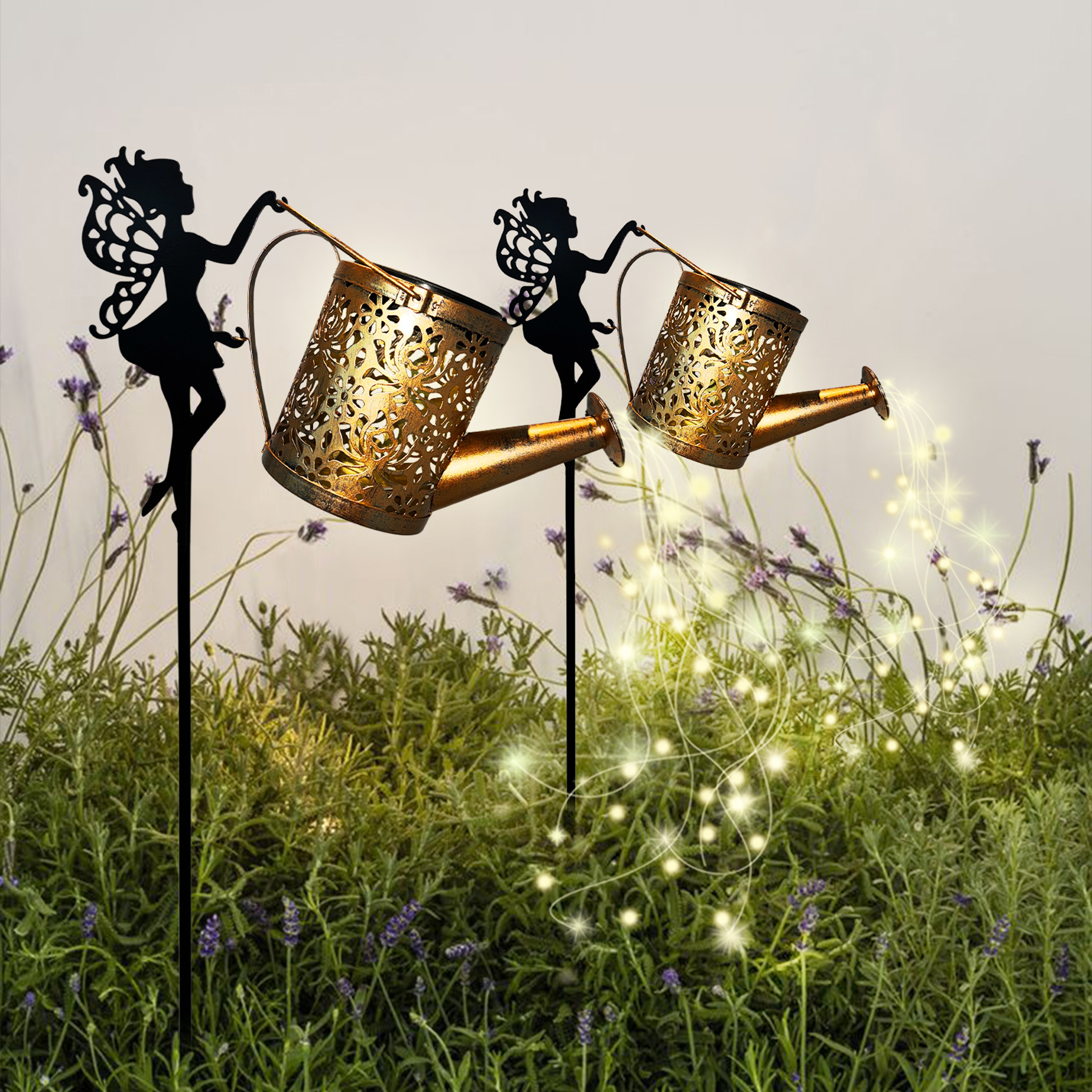 Solar Watering Can Lights Outdoor Garden Fairy Lights Decor – view 5