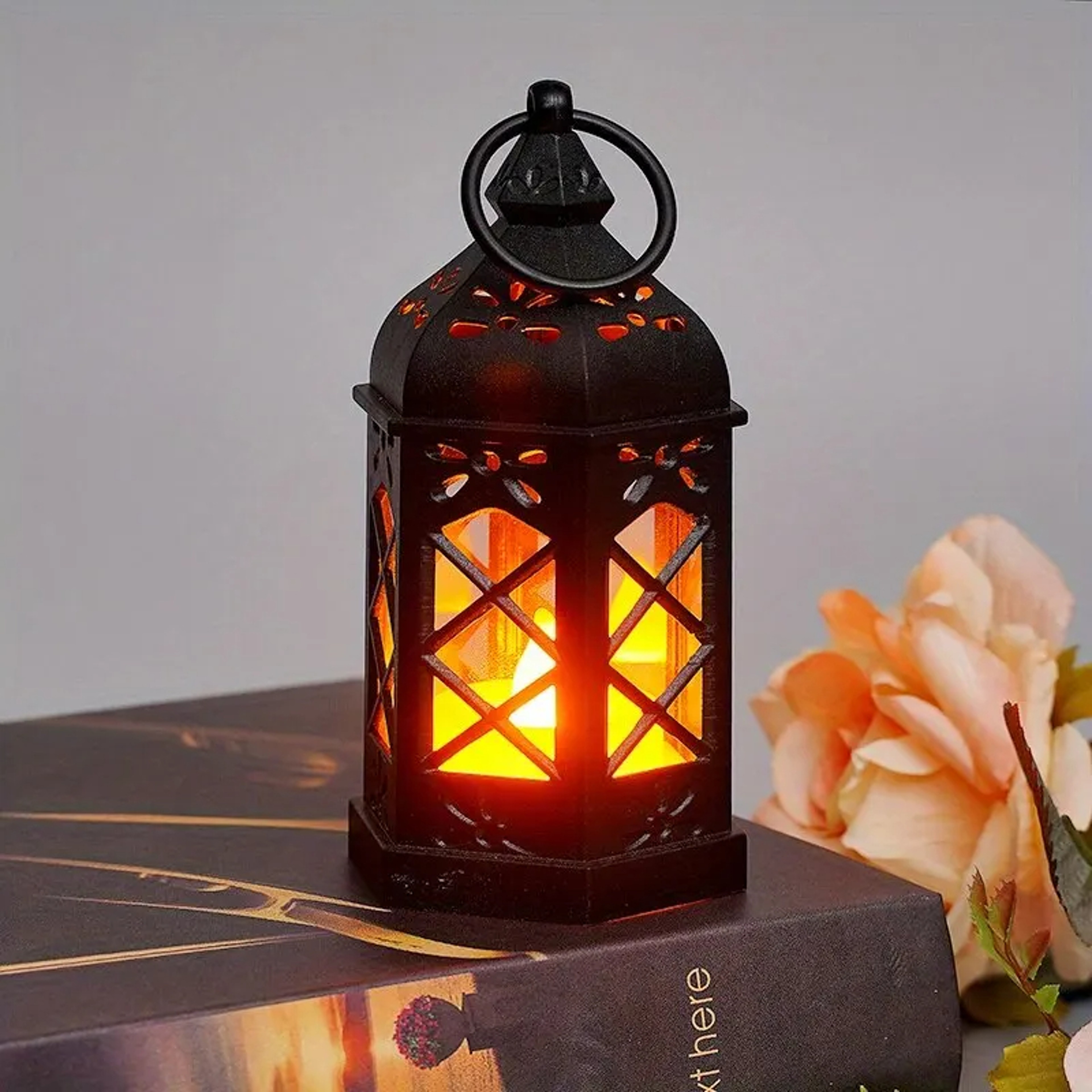 Retro LED Candle Lamp Portable Ambient Lantern Light for Cozy Desk Decor – view 7