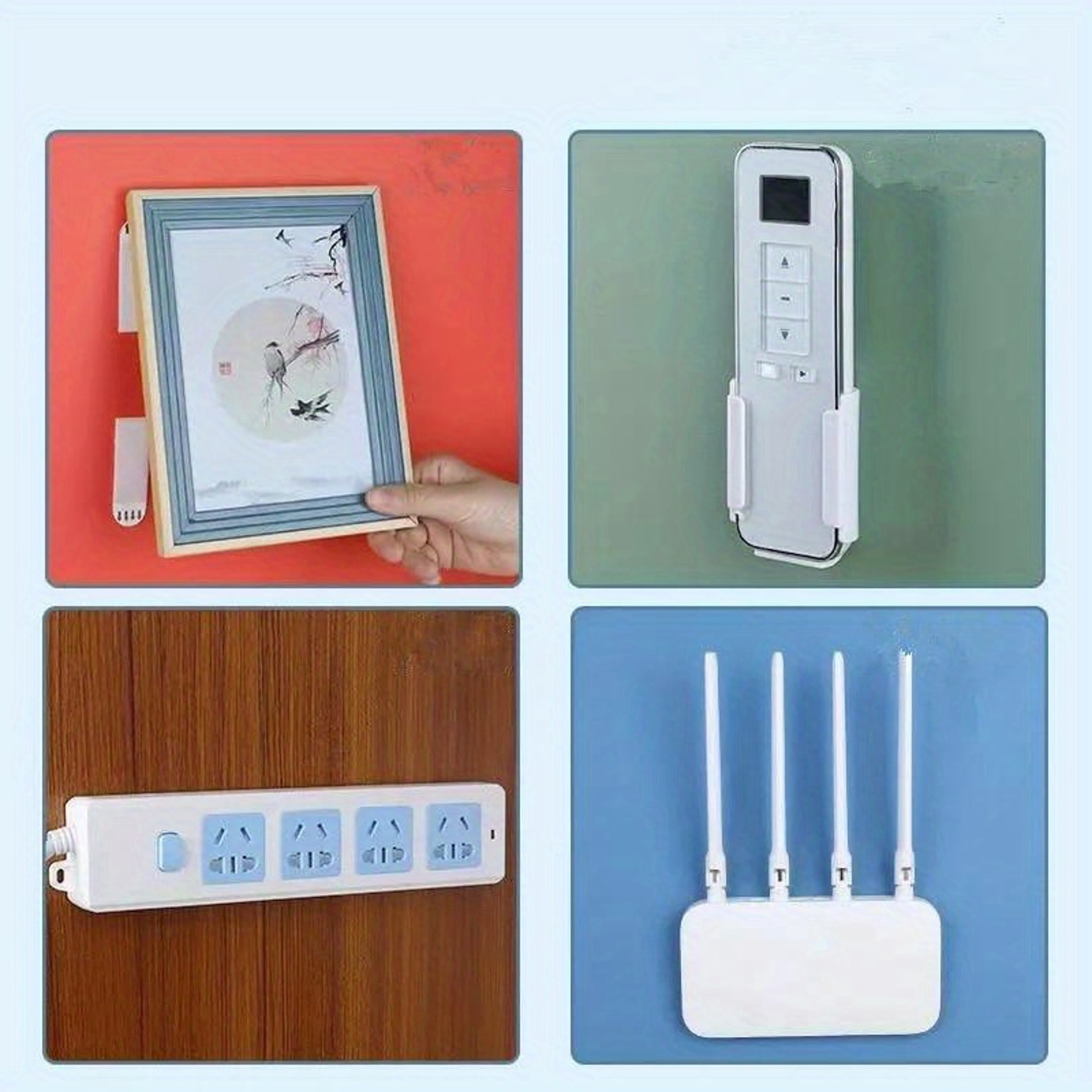 Heavy Duty Adhesive Wall Hooks No Drill Picture Hangers for Damage Free Frame Mounting – view 5