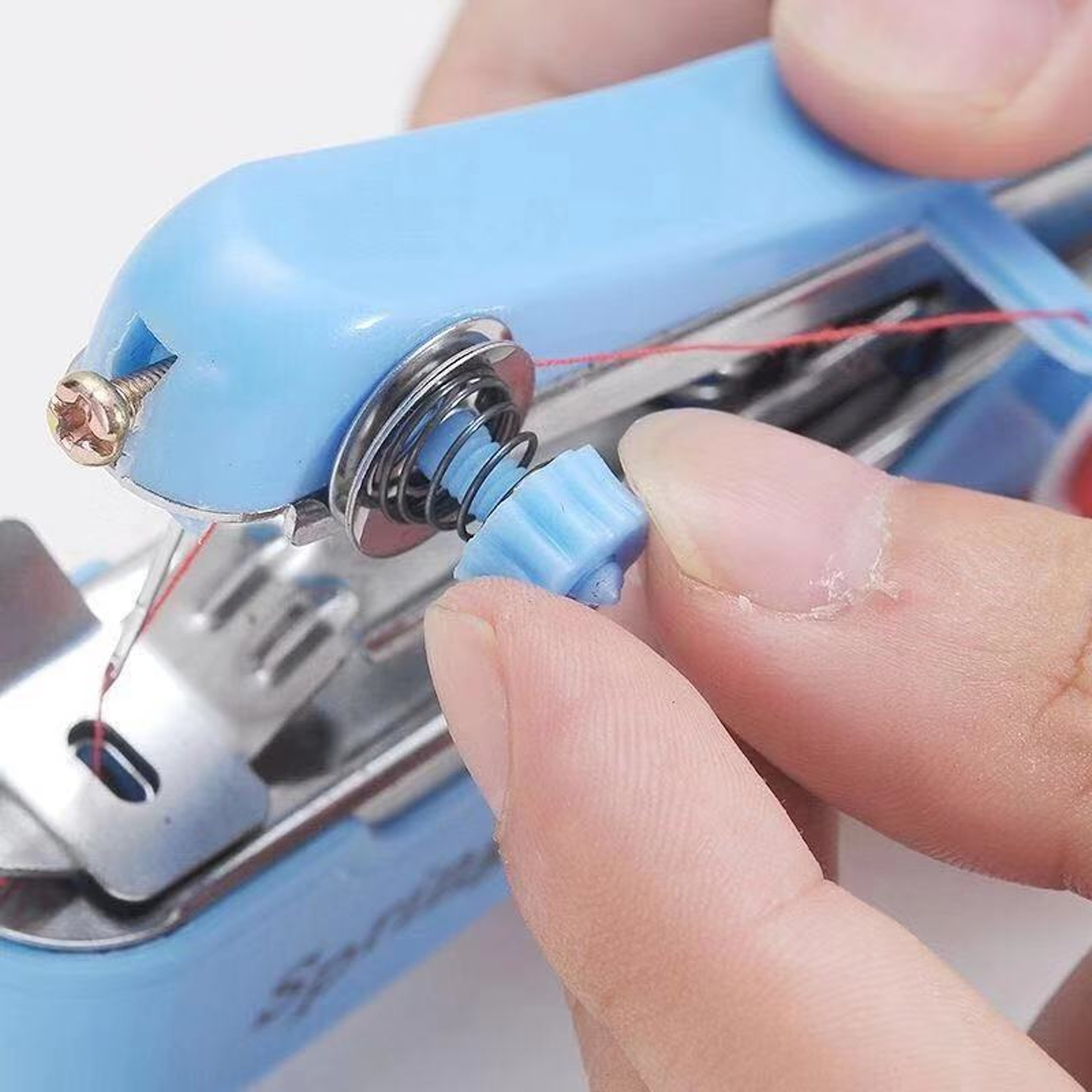 Portable Handheld Sewing Machine For Quick Repairs  Travel Stitching 4