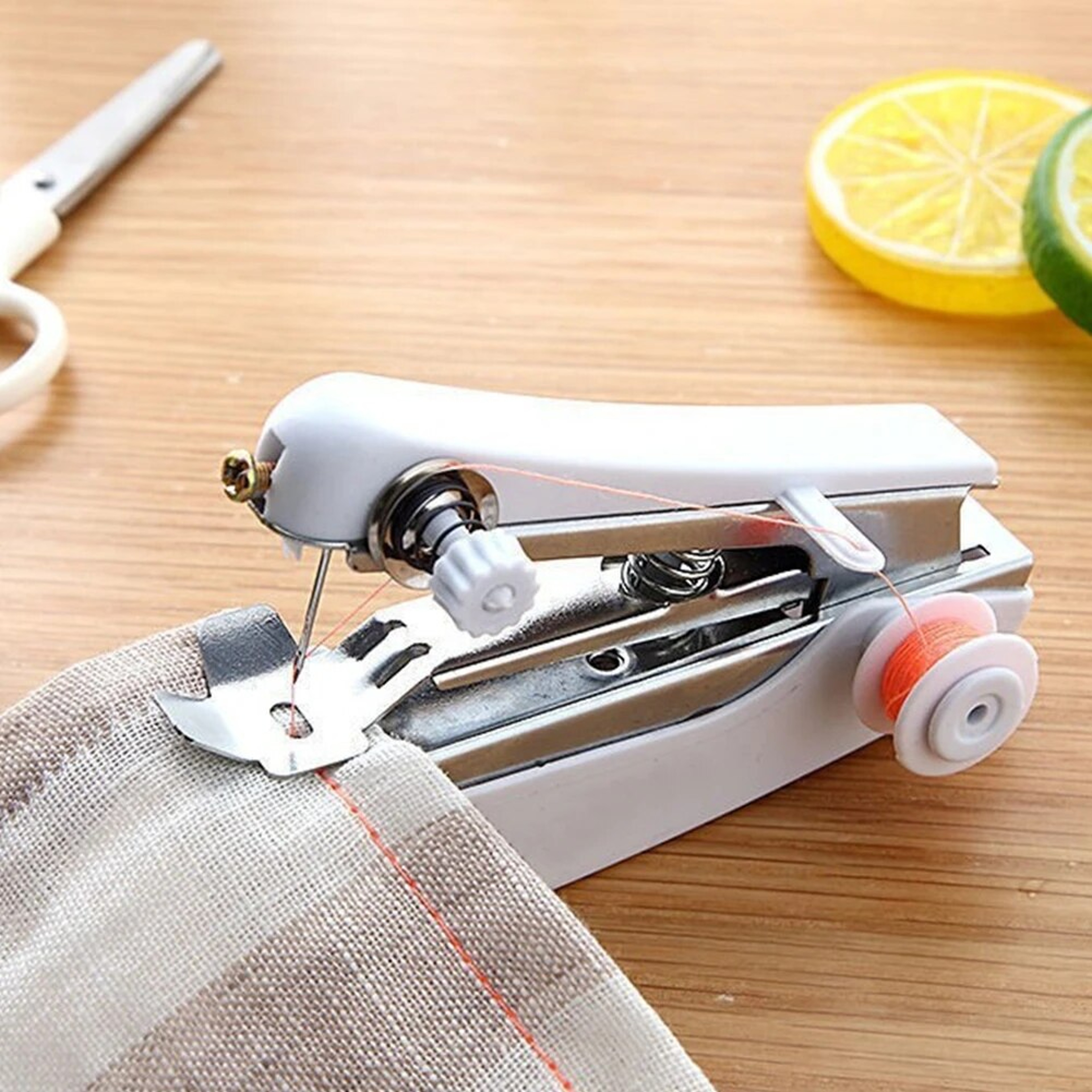 Portable Handheld Sewing Machine For Quick Repairs  Travel Stitching 6