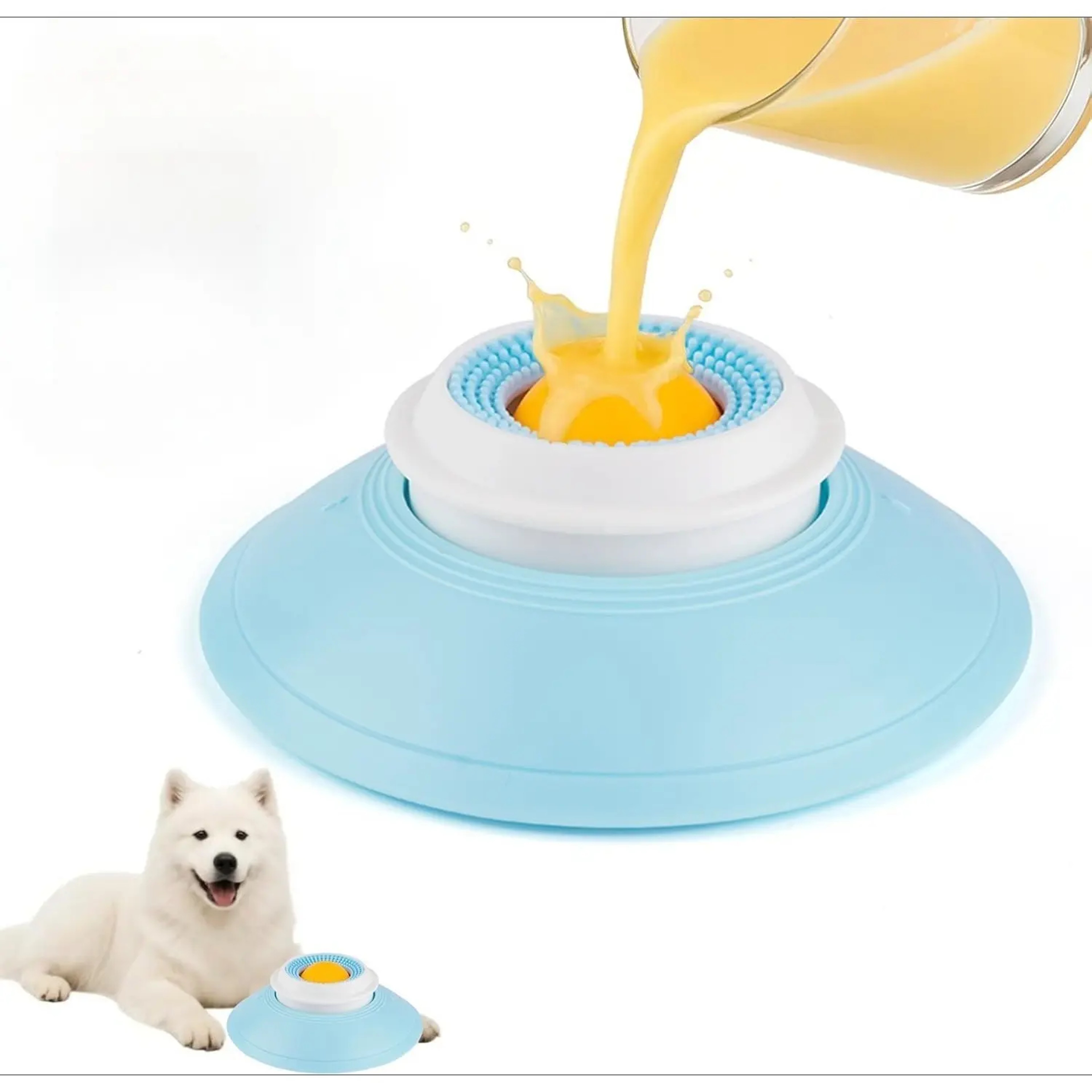 CalmPaw Dog Lick Mat Slow Feeder Bowl with Anti Slip Base & Anxiety Relief Design – view 1