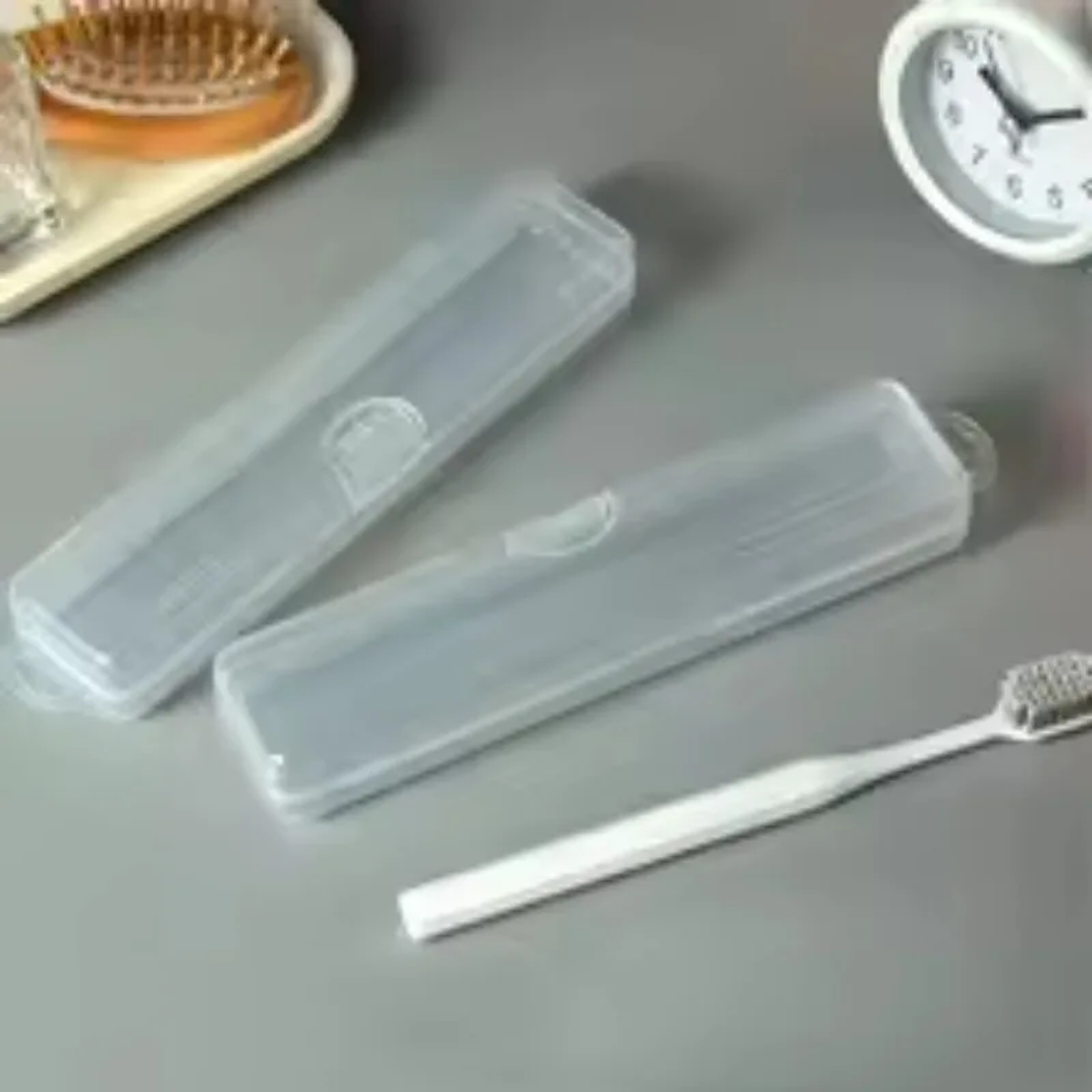 Portable Travel Toothbrush Case & Holder Transparent Organizer Box – view 5