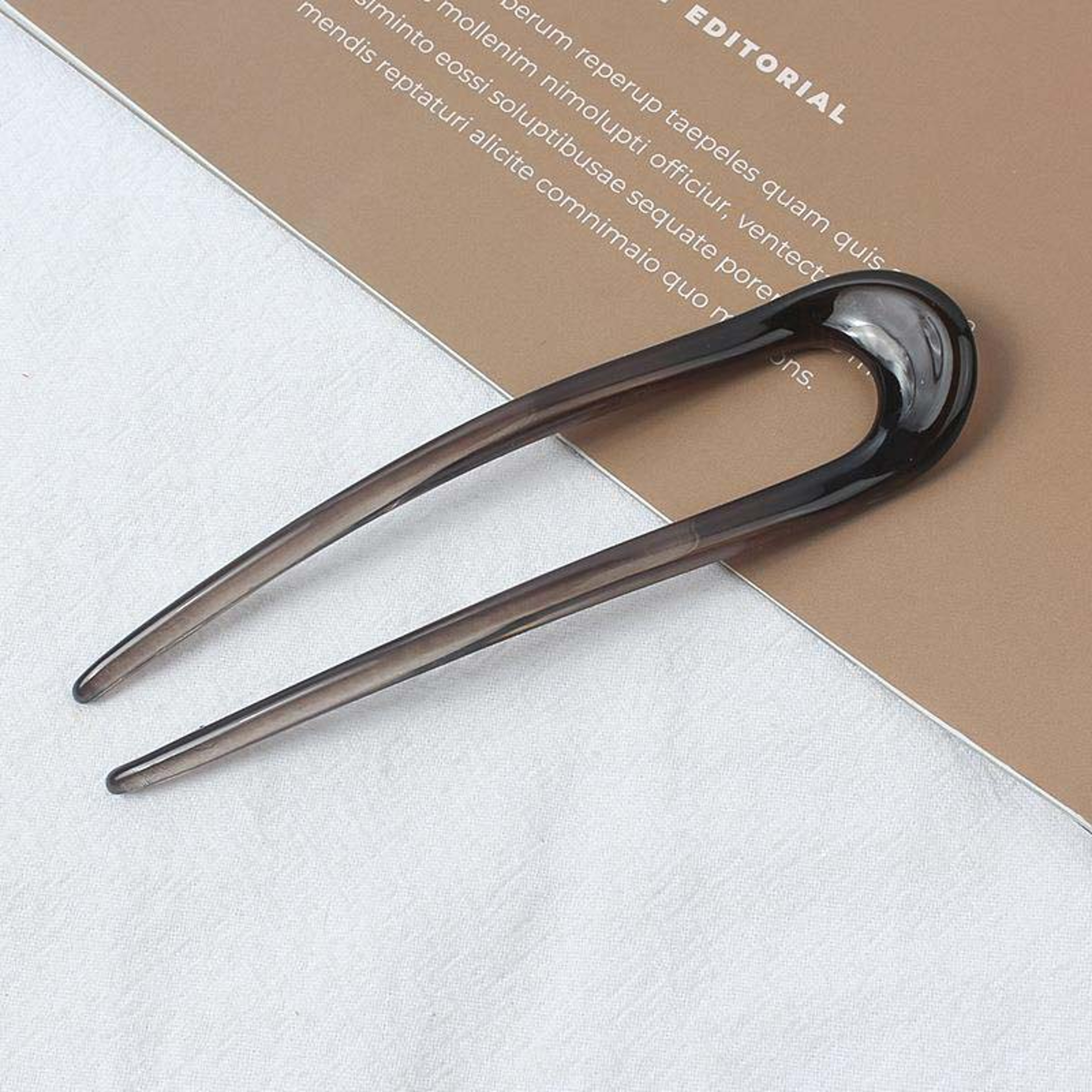 Elegant Acetate U Shaped Hair Fork for Women Stylish Geometric Hairpin – view 8