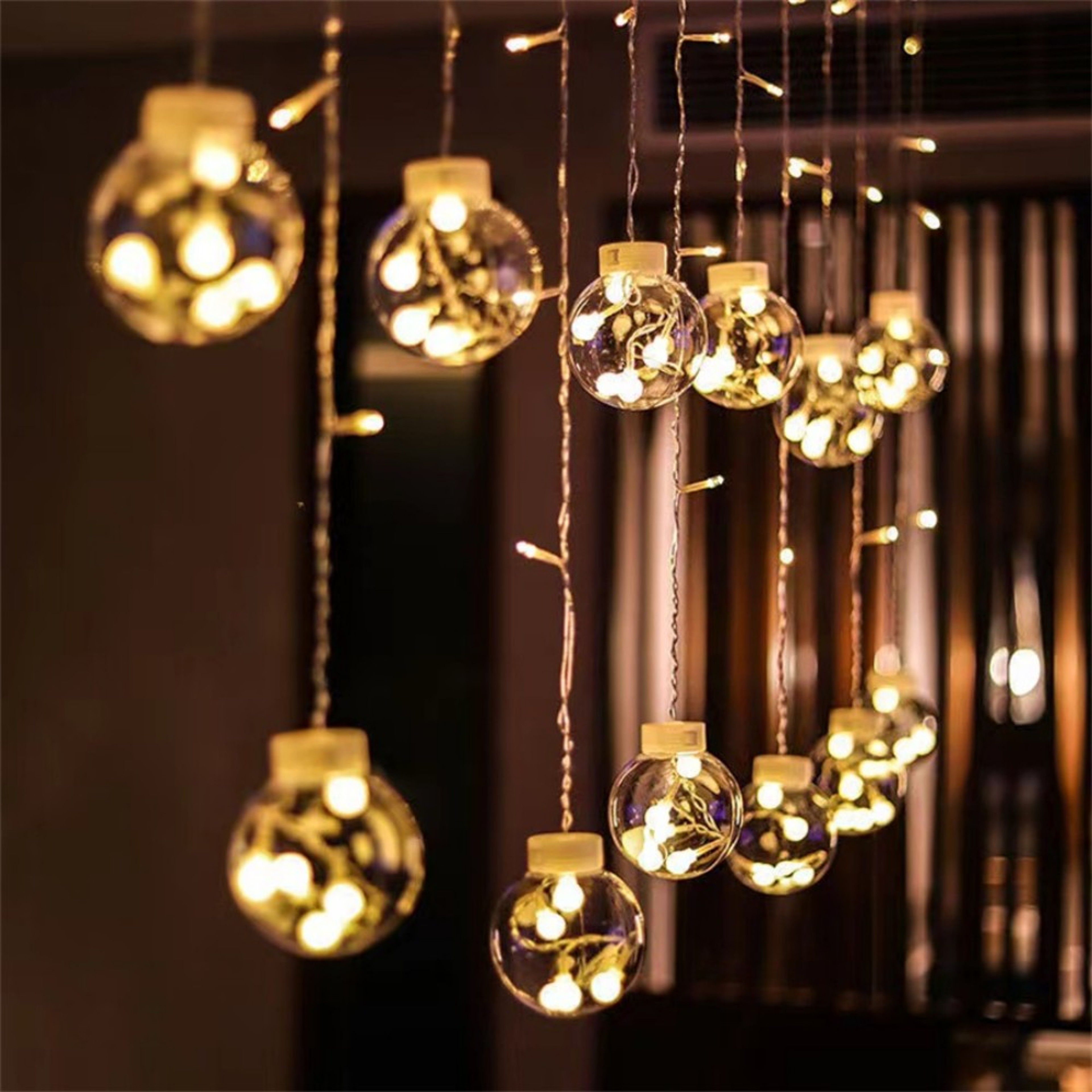 Warm White Ball Wishing Globe Lights Battery Powered String Lights for Bedroom & Party – view 8