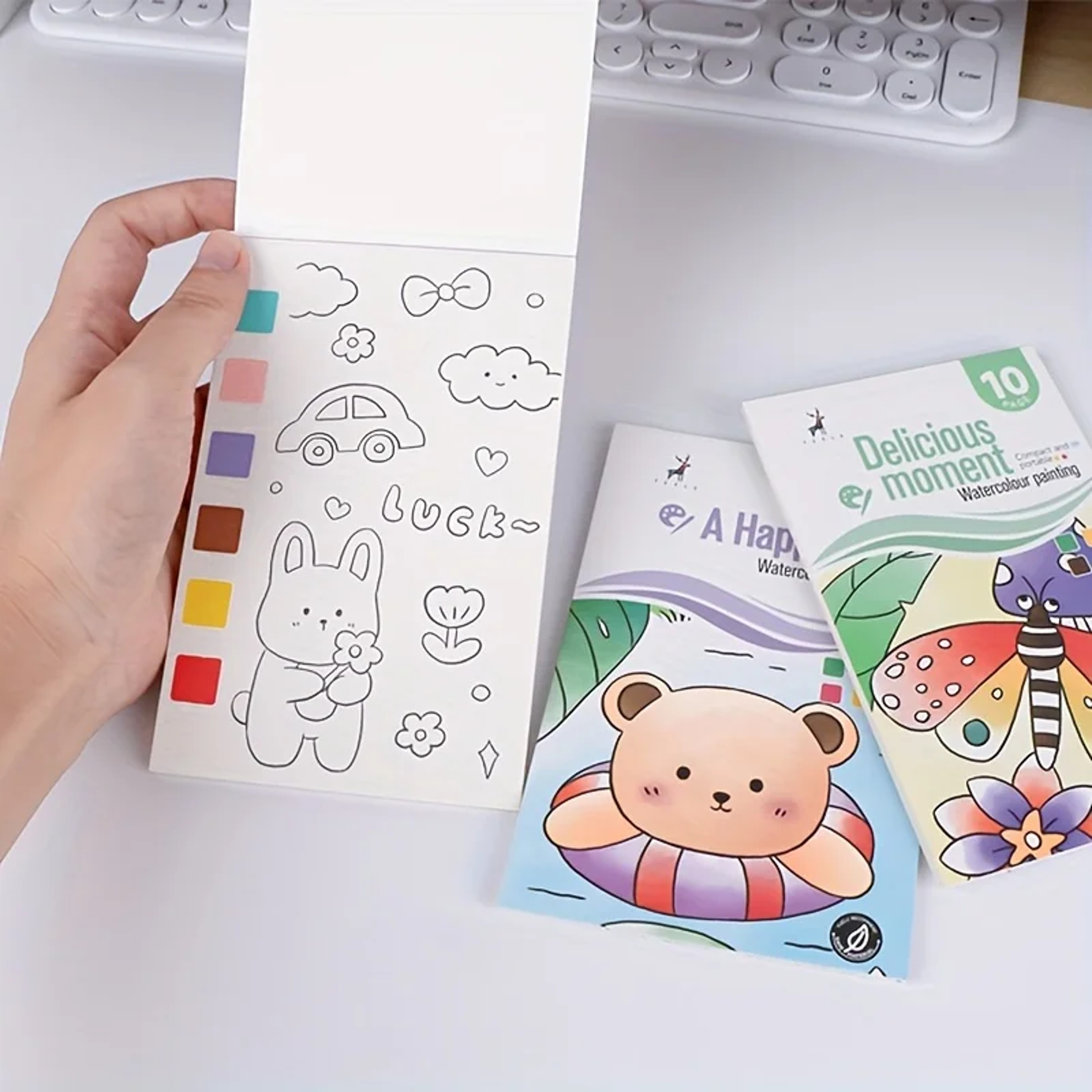 Watercolor Painting Book  Paint With Water Art Set For Kids And Beginners 2