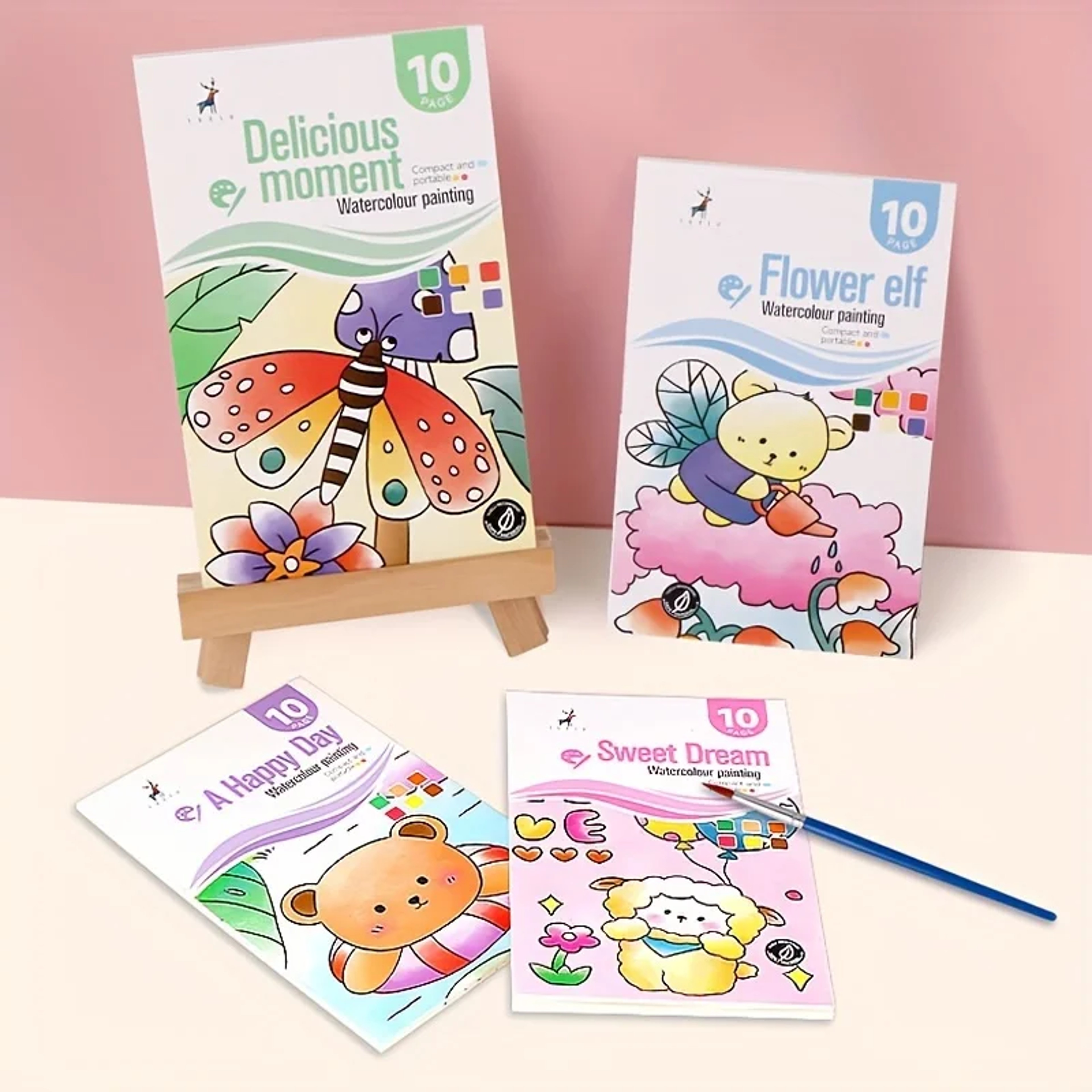 Watercolor Painting Book  Paint With Water Art Set For Kids And Beginners 3