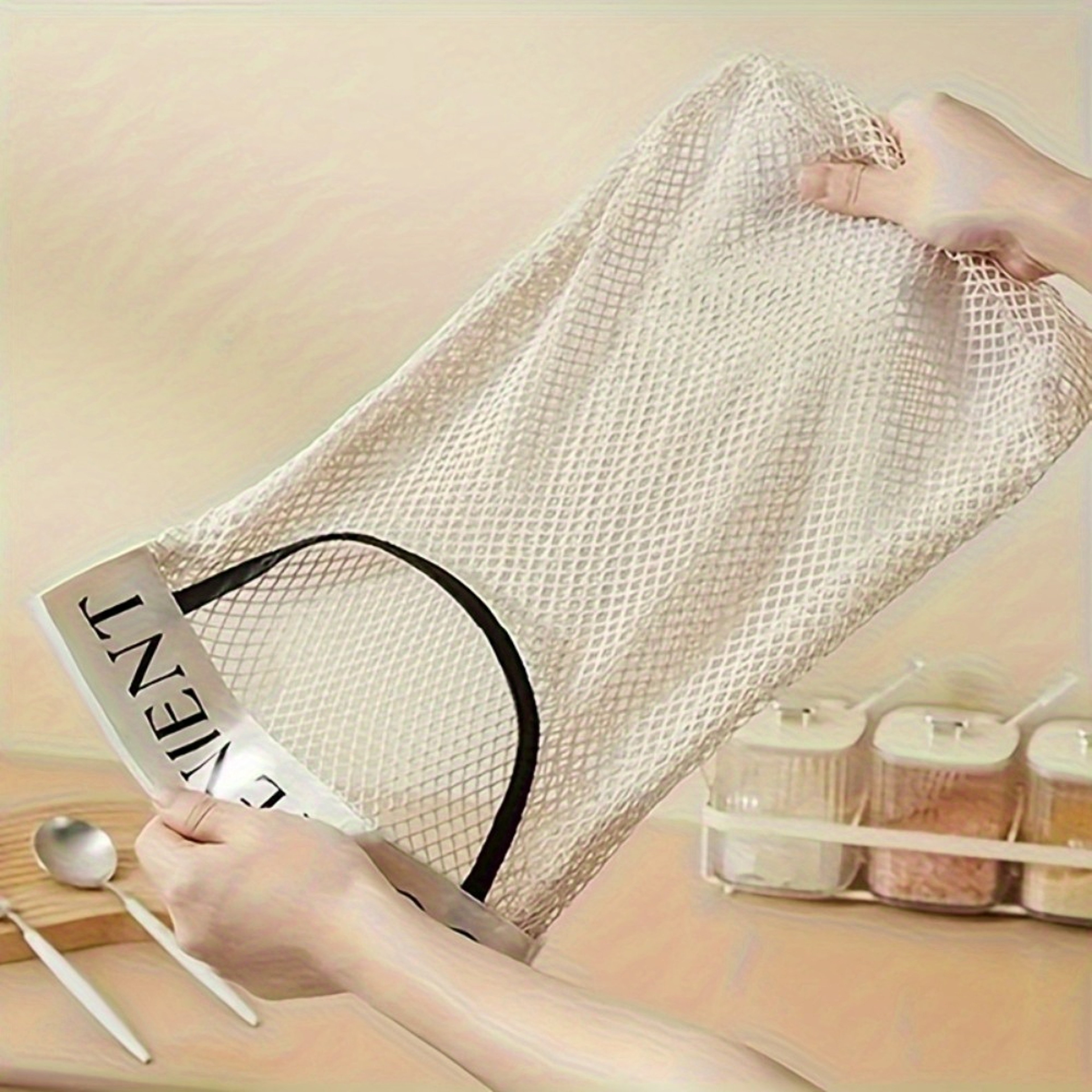 Wall Mounted Bag Organizer Reusable Plastic Bag Holder for Kitchen Storage – view 5