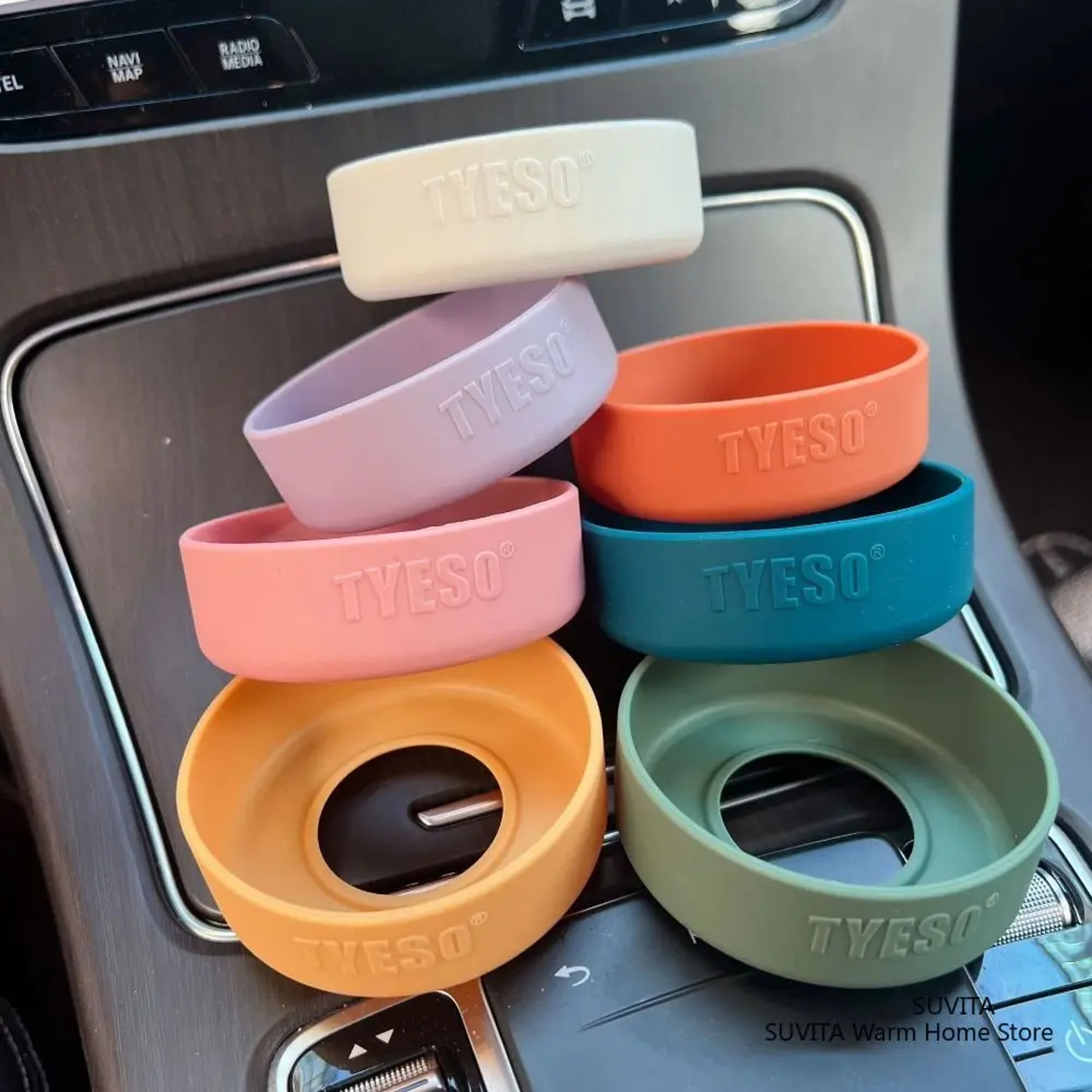Universal Silicone Bottle Protector Sleeve Anti Slip Cup Base Cover – view 3