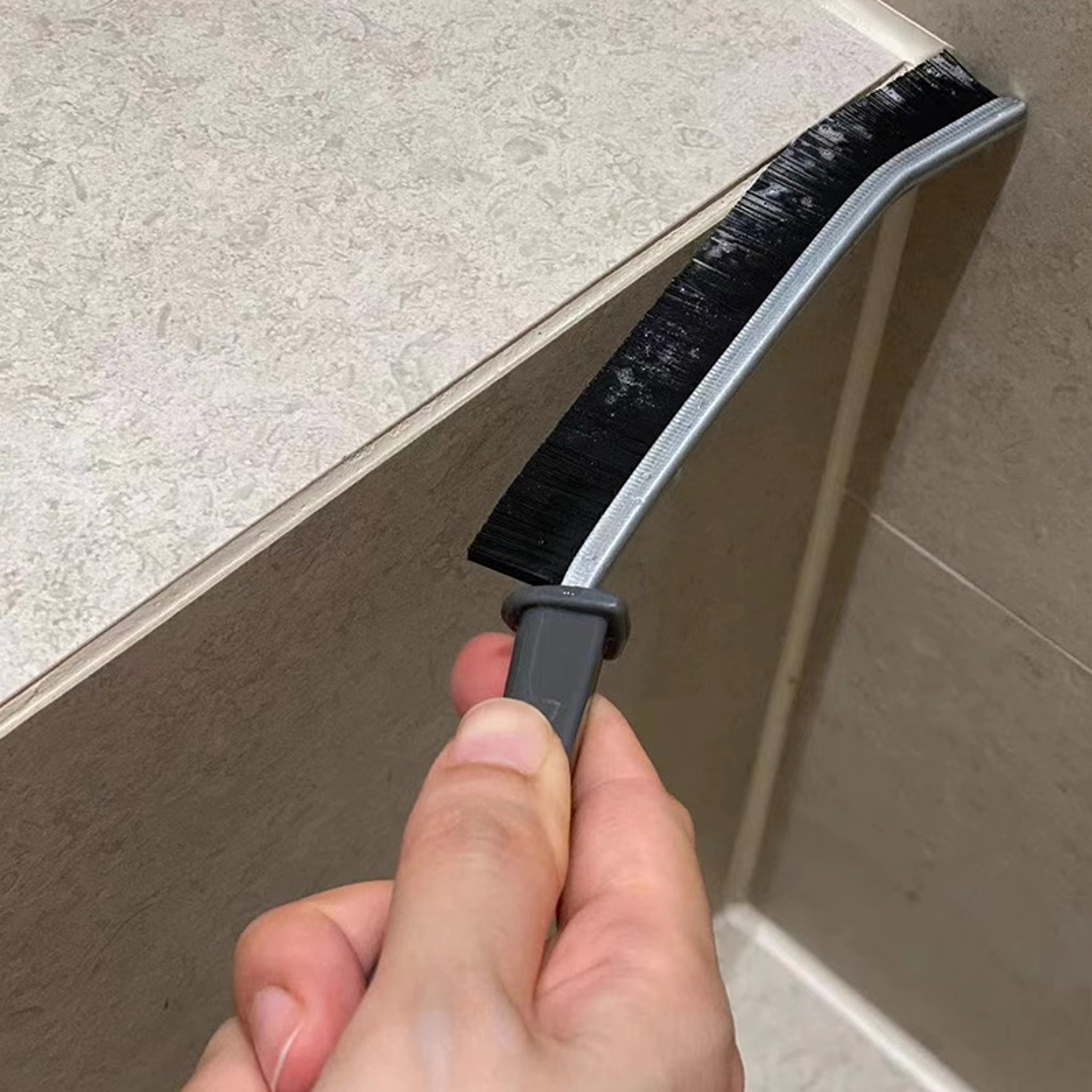 Heavy Duty Grout Cleaning Brush Set for Tile Joints and Hard to Reach Gaps – view 2