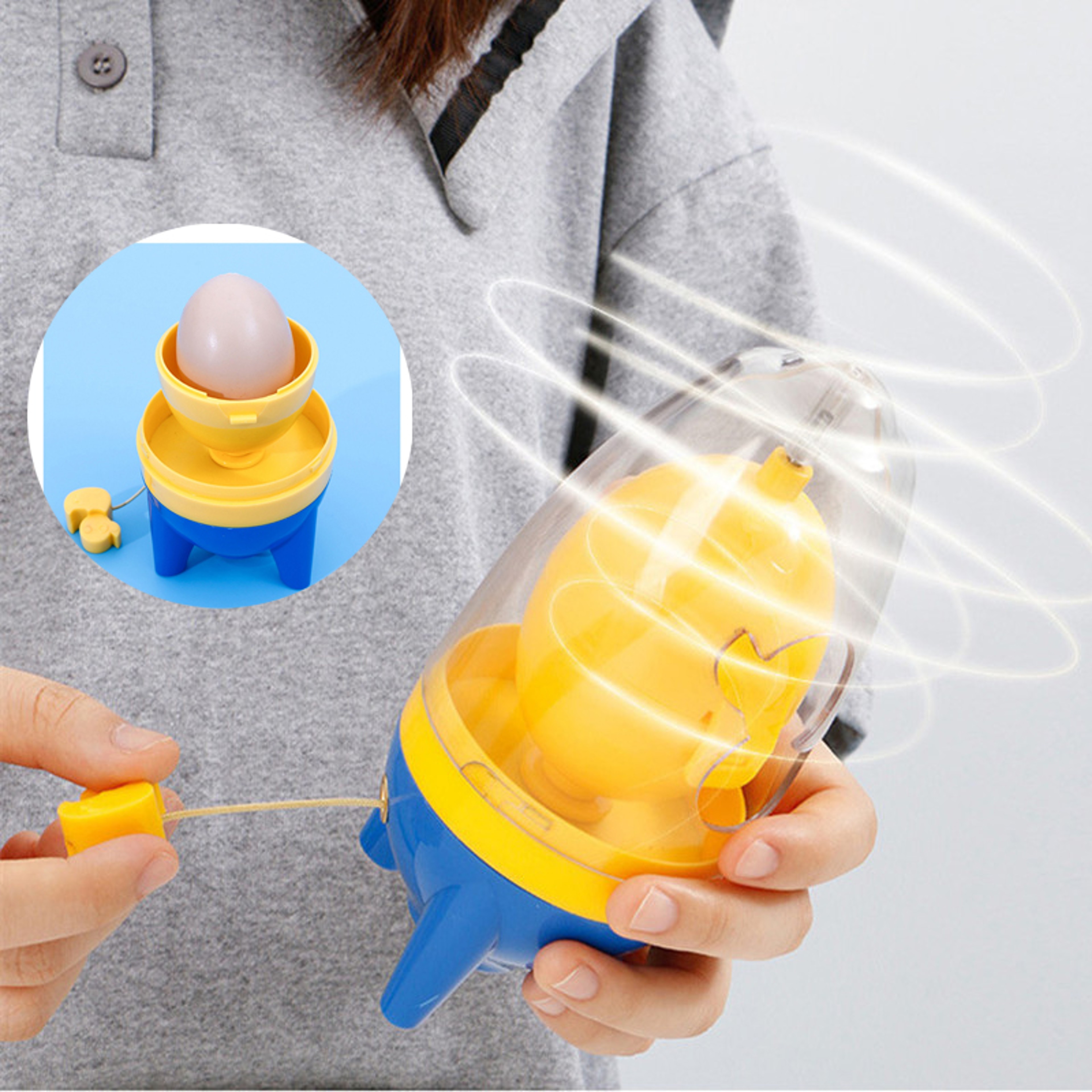 Golden Spin Egg Yolk Mixer Manual Egg Shaker for Perfect Blending – view 1
