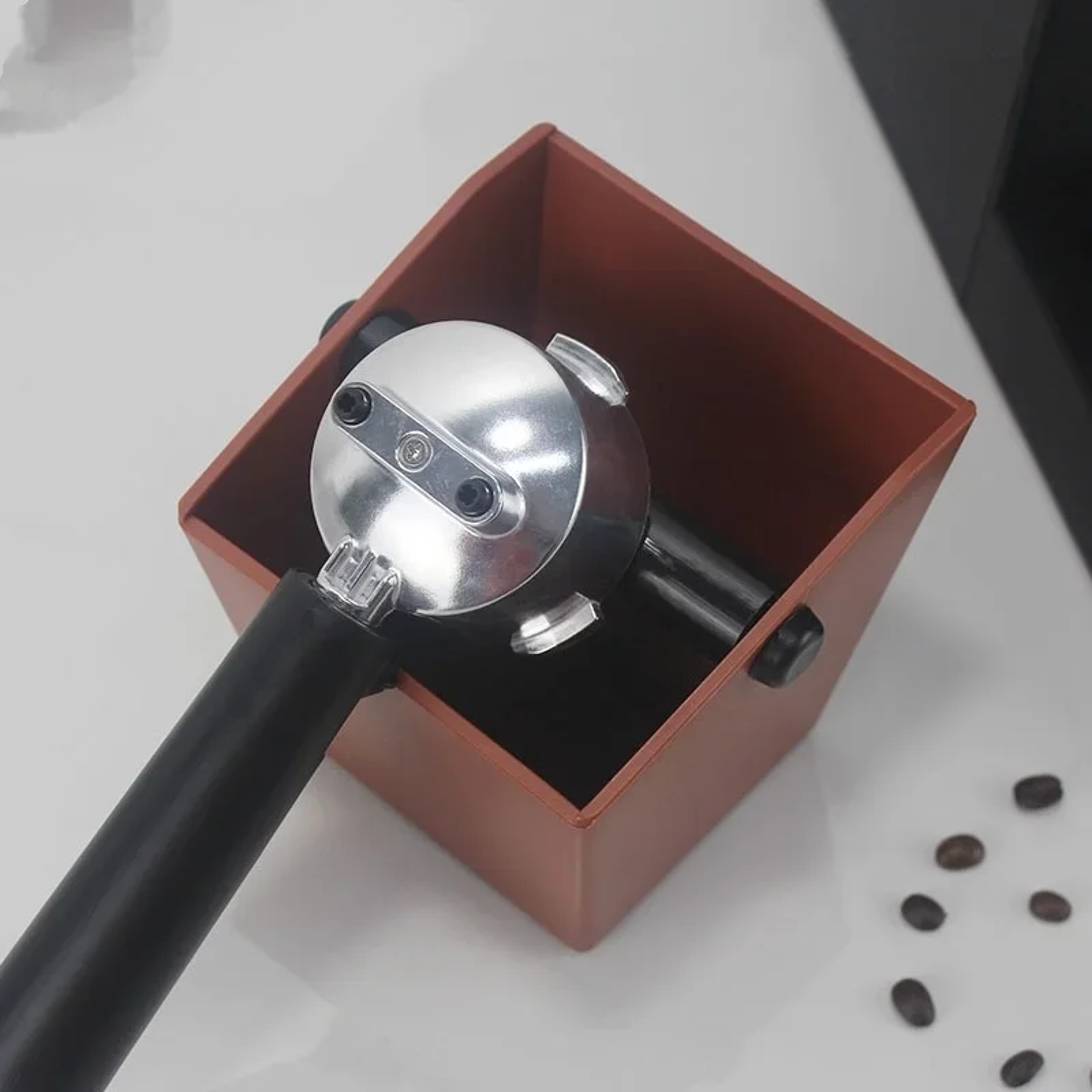 Espresso Knock Box Coffee Grounds Container with Non Slip Base and Durable ABS Design – view 3