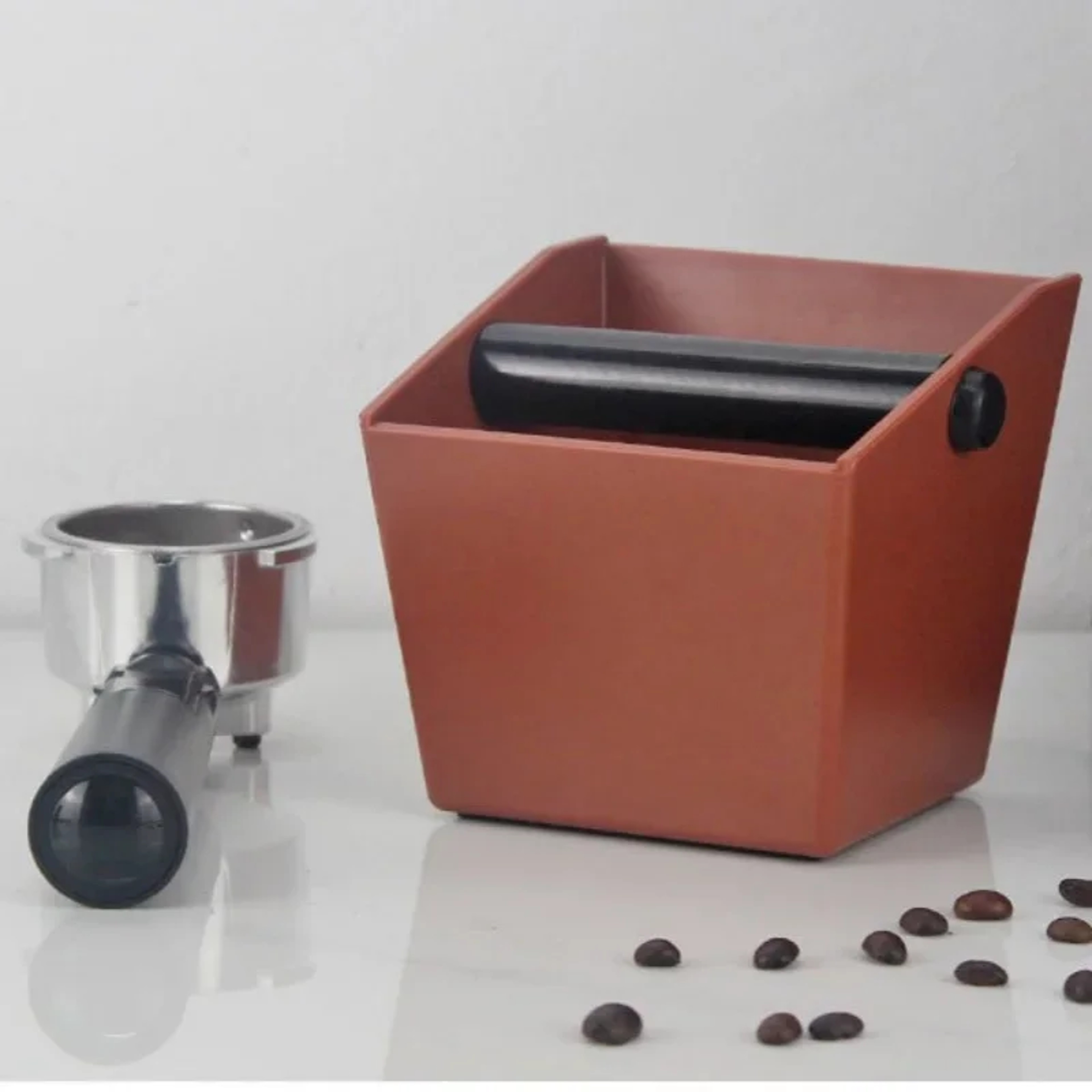 Espresso Knock Box Coffee Grounds Container with Non Slip Base and Durable ABS Design – view 4