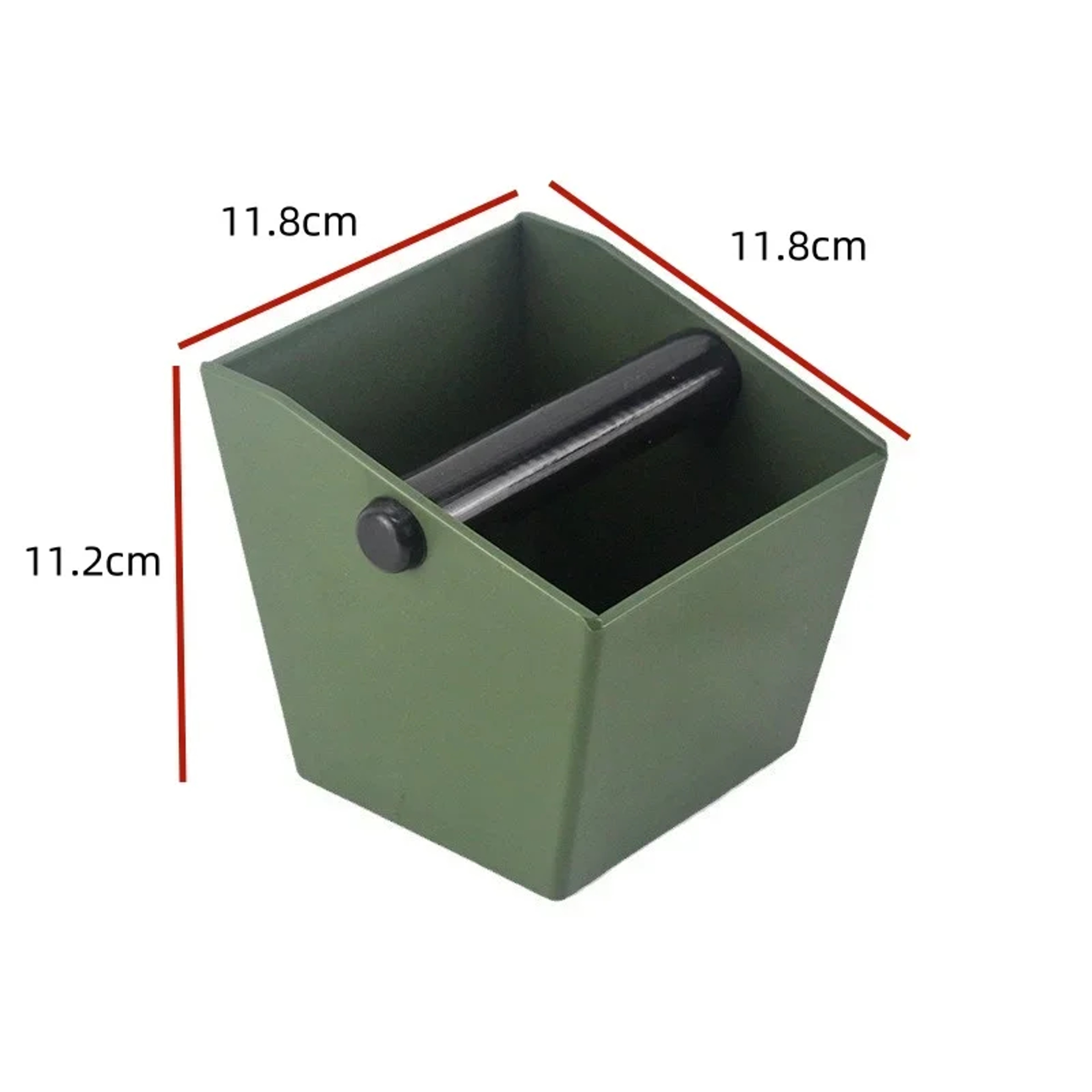 Espresso Knock Box Coffee Grounds Container with Non Slip Base and Durable ABS Design – view 6