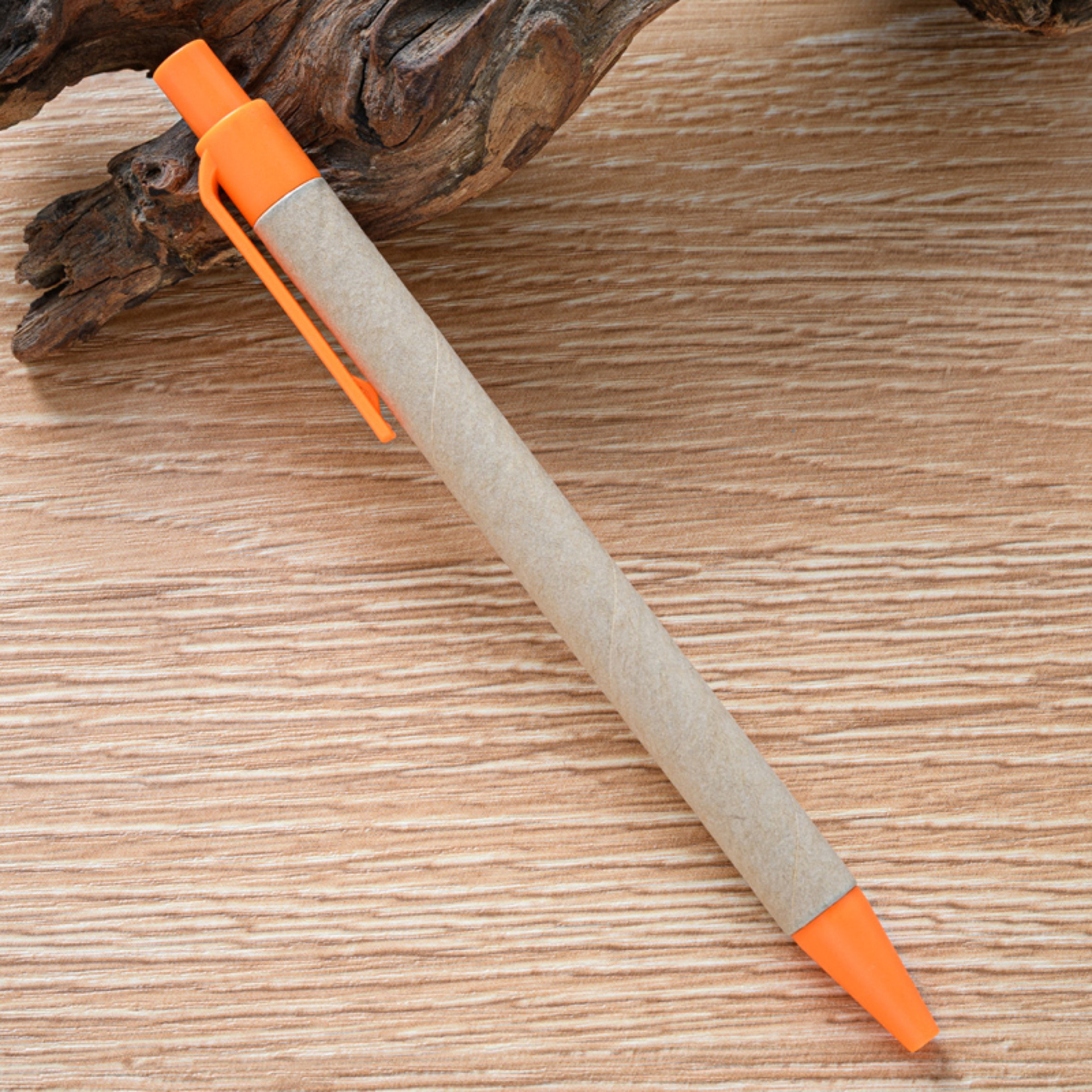 Eco Friendly Recycled Kraft Paper Pens Set Colorful Retractable Ballpoint Pens for Office & School – view 9