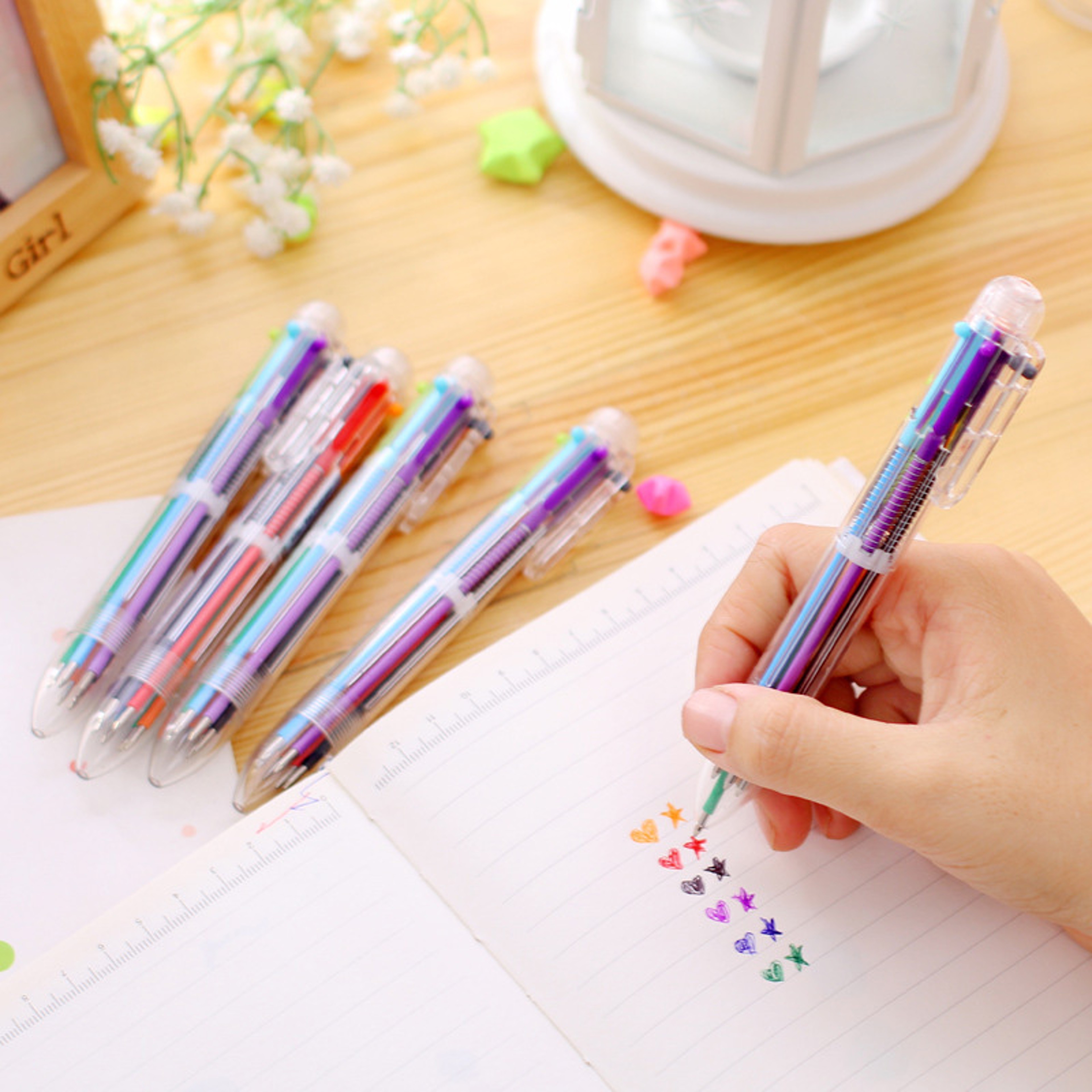 Color Multi Function Ballpoint Pen Smooth Writing Pen for School Office – view 2