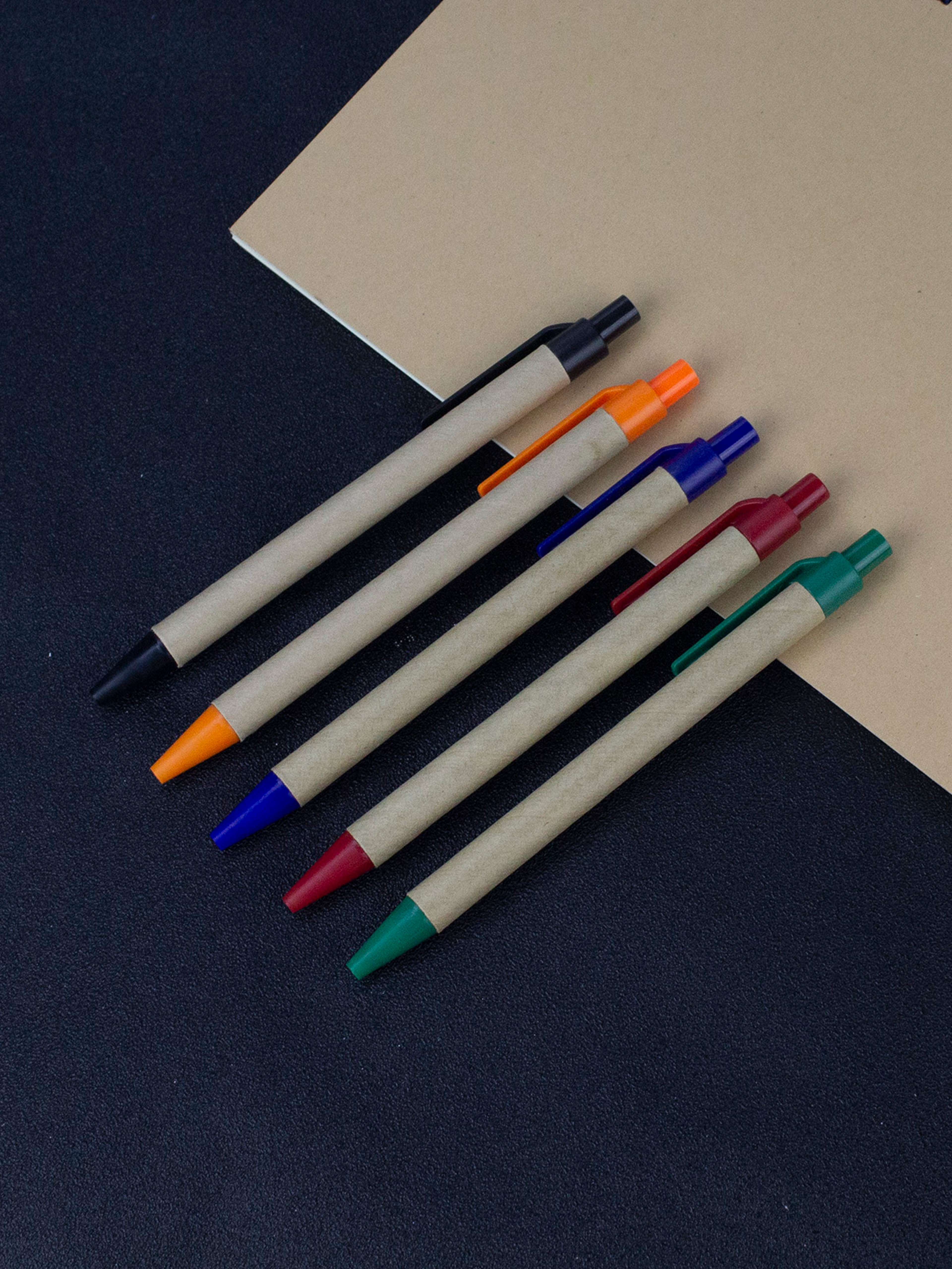 Eco Friendly Recycled Paper Pen Custom Logo Ballpoint Promotional Gift 4